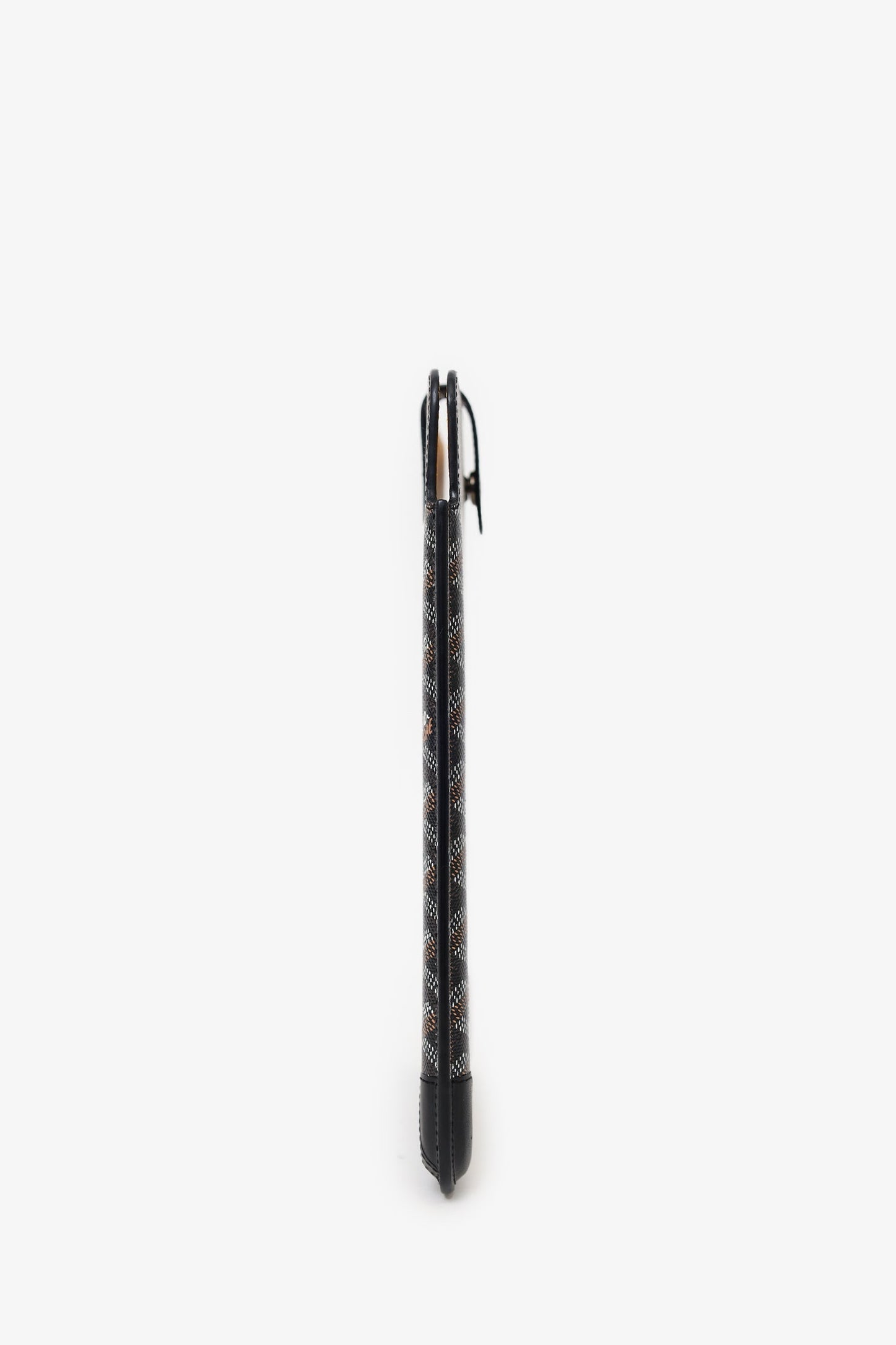 Goyard Black Goyardine Coated Canvas iPad Sleeve