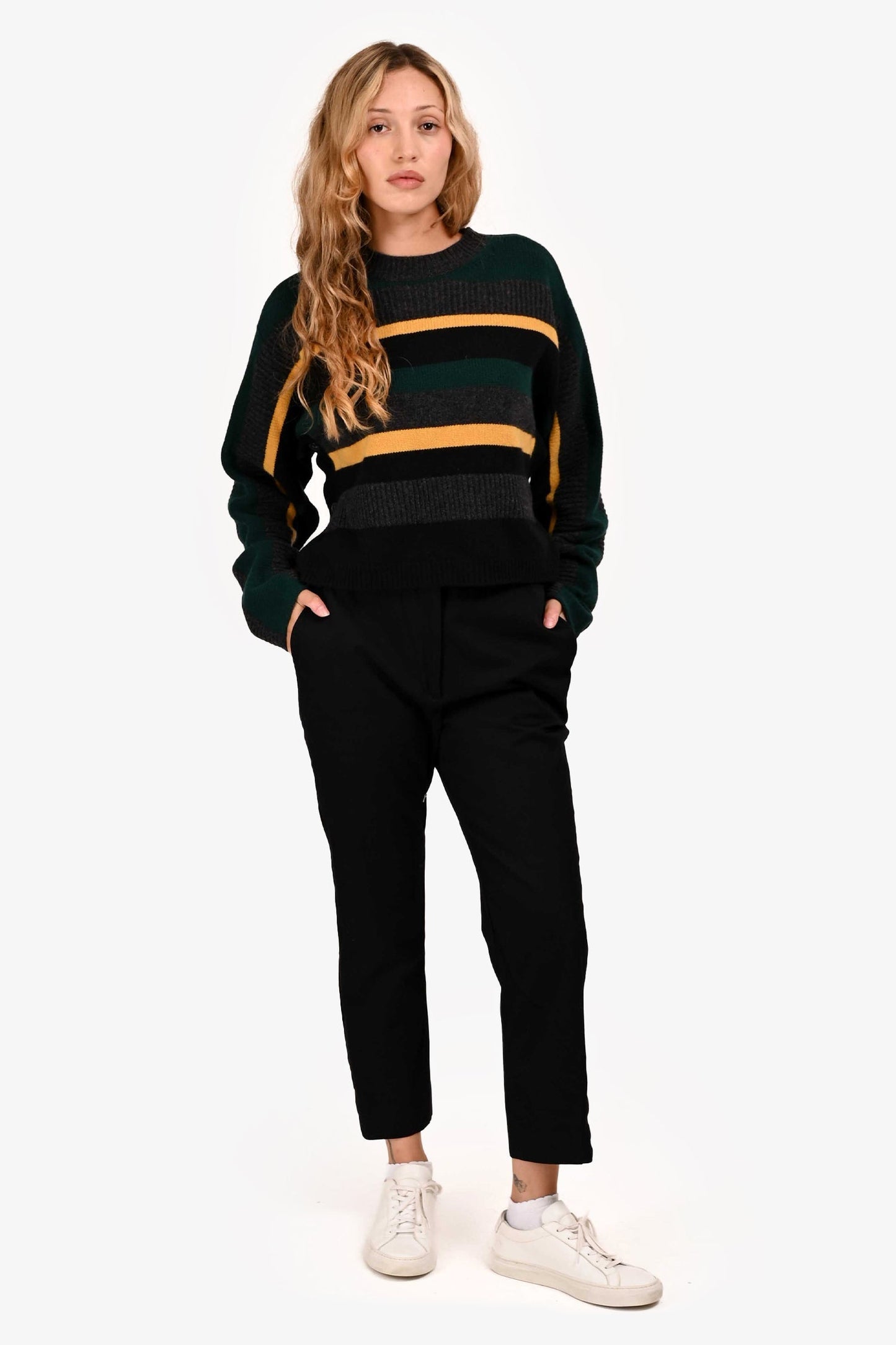 Christian Dior Black Cotton Twill Pants Size 4 US