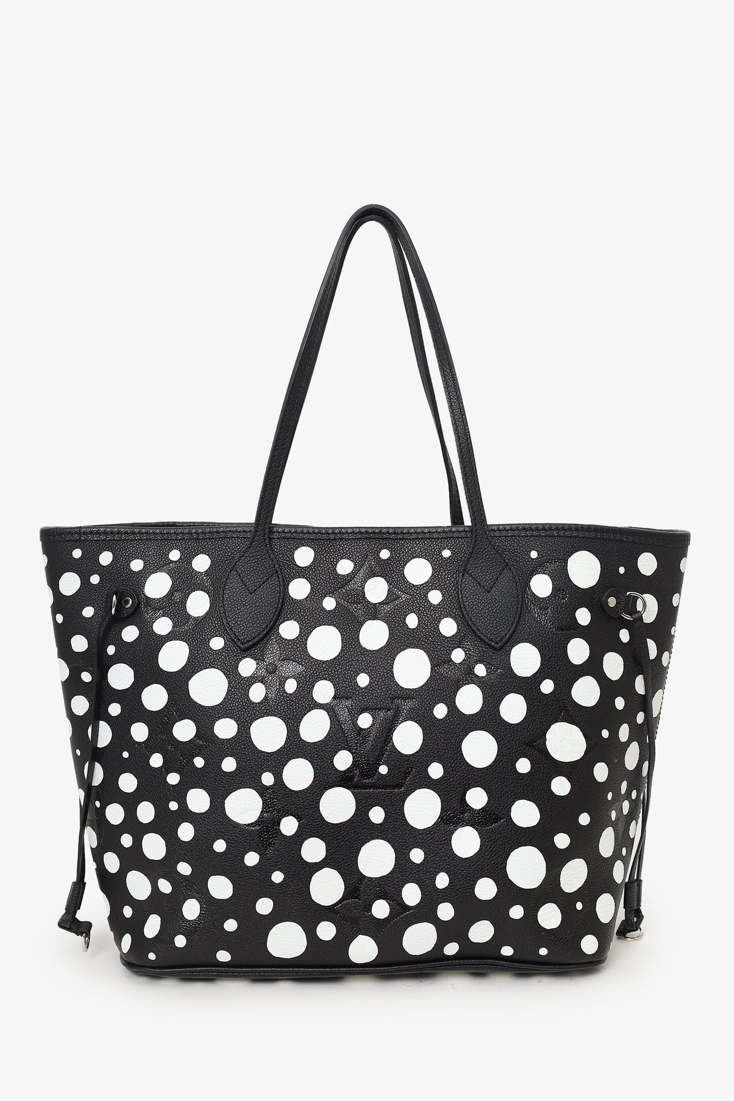 Louis Vuitton x Yayoi Kusama 2023 Black/White Monogram Empreinte Dots Neverfull with Pouch MM