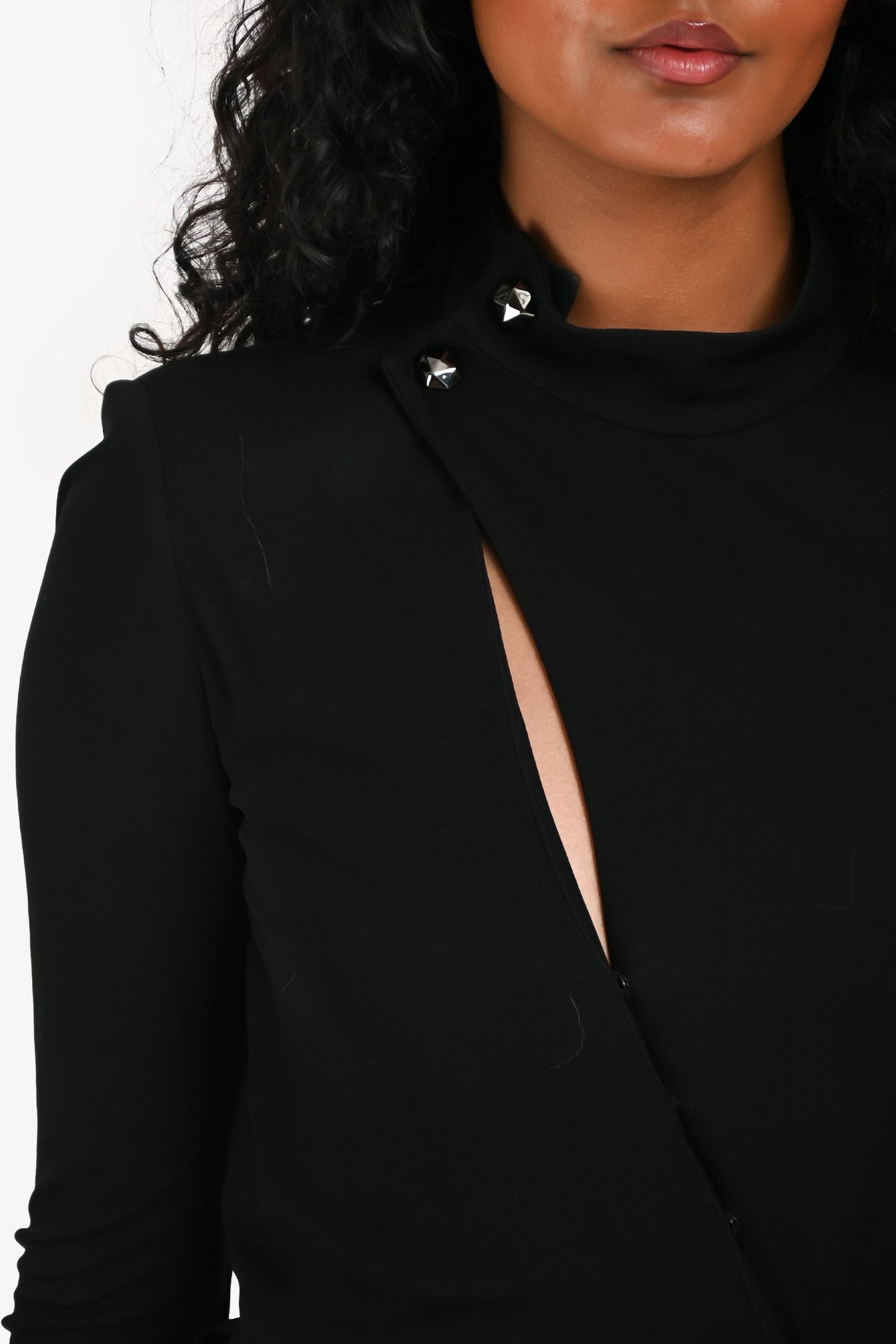 Gucci Black Studded Mini Dress Size 38