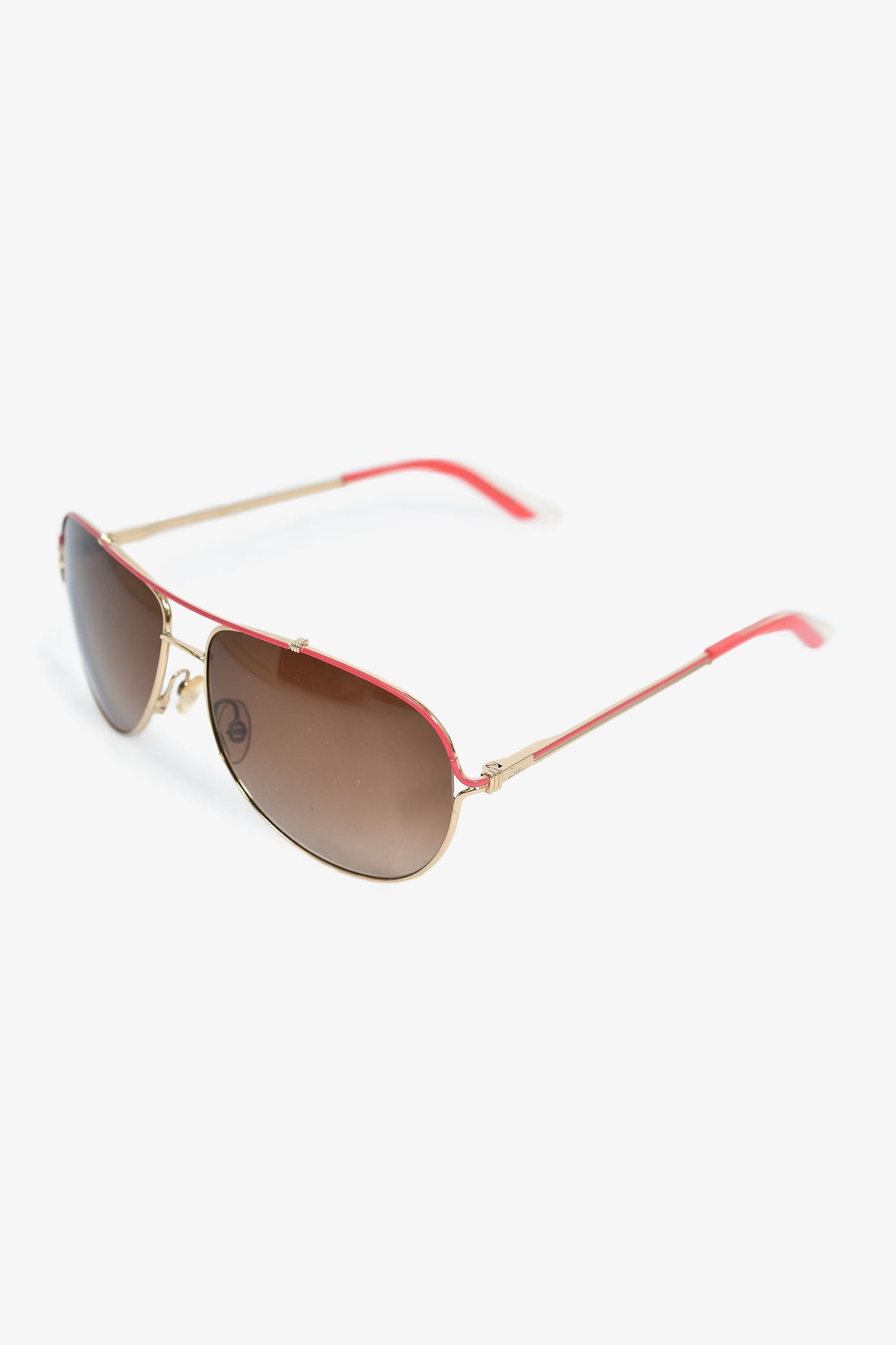 Christian Dior Gold/Pink Aviator 'Dior Simplicie' Sunglasses