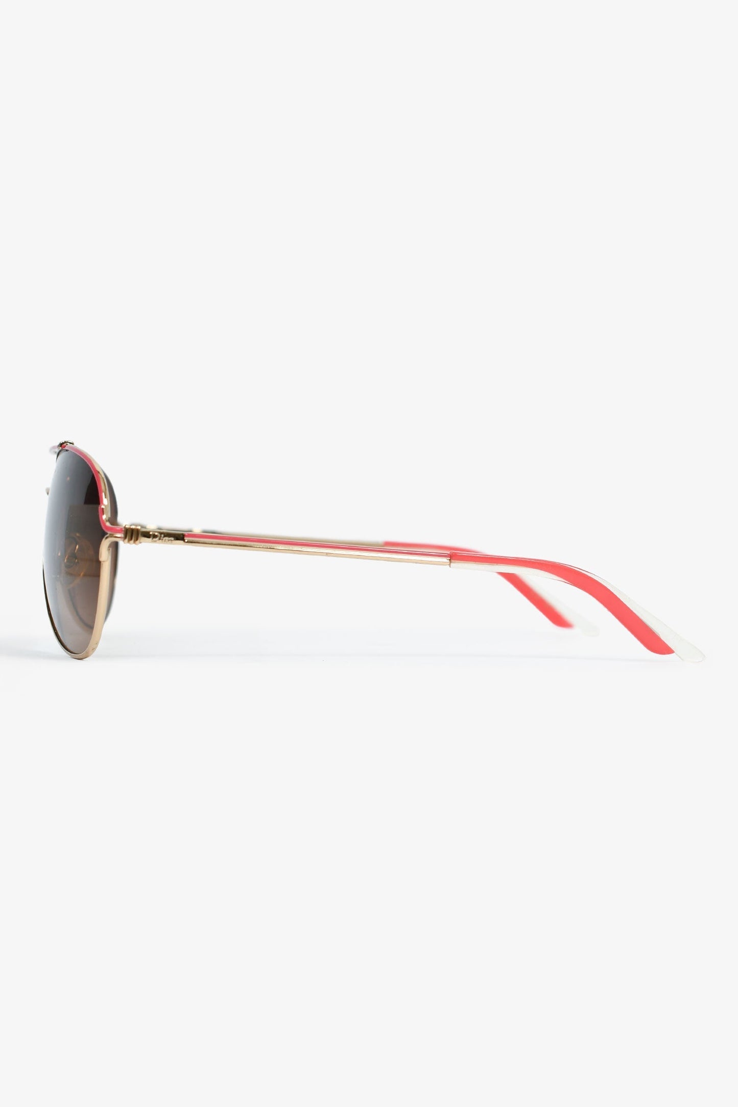 Christian Dior Gold/Pink Aviator 'Dior Simplicie' Sunglasses