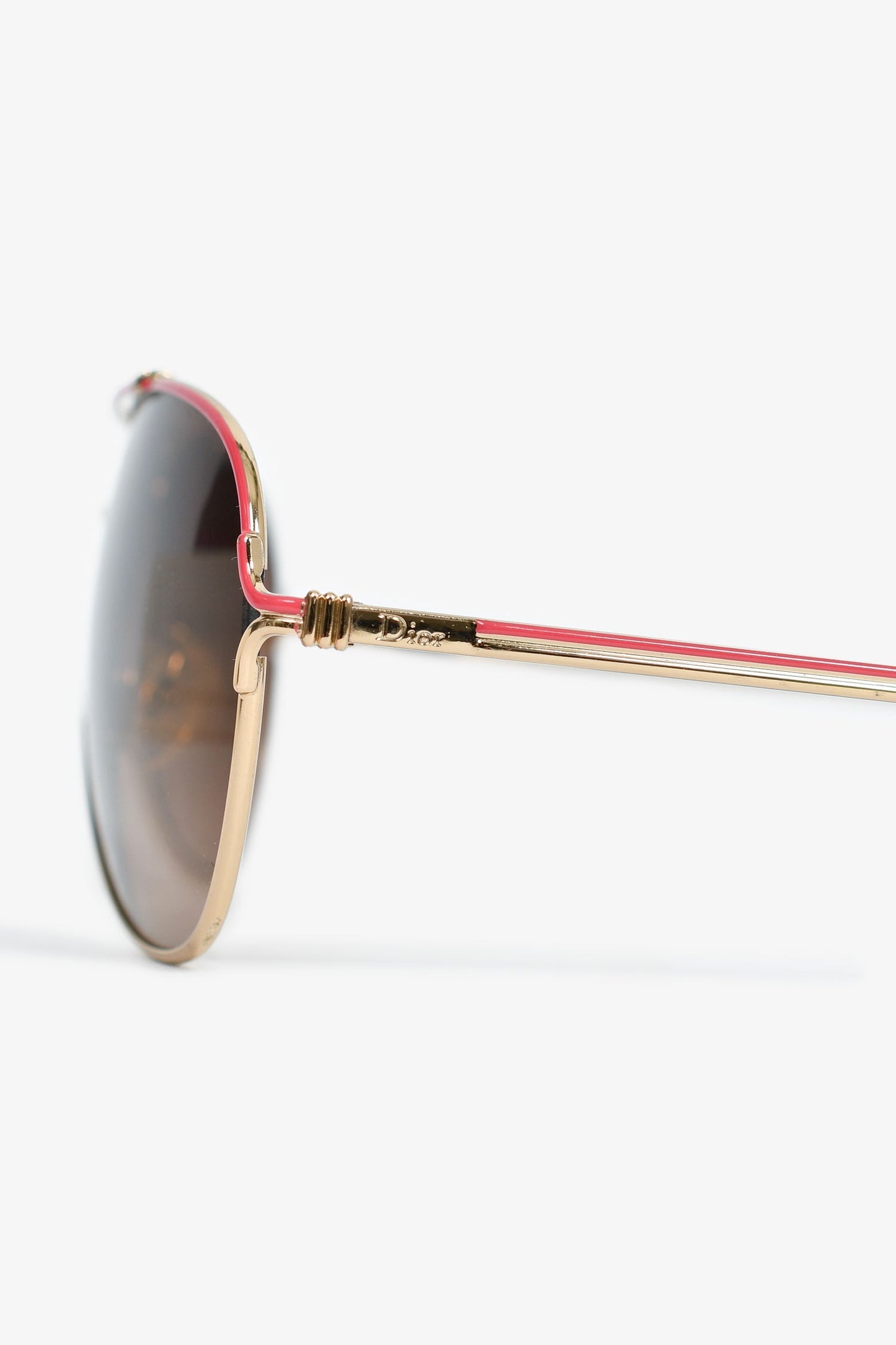 Christian Dior Gold/Pink Aviator 'Dior Simplicie' Sunglasses