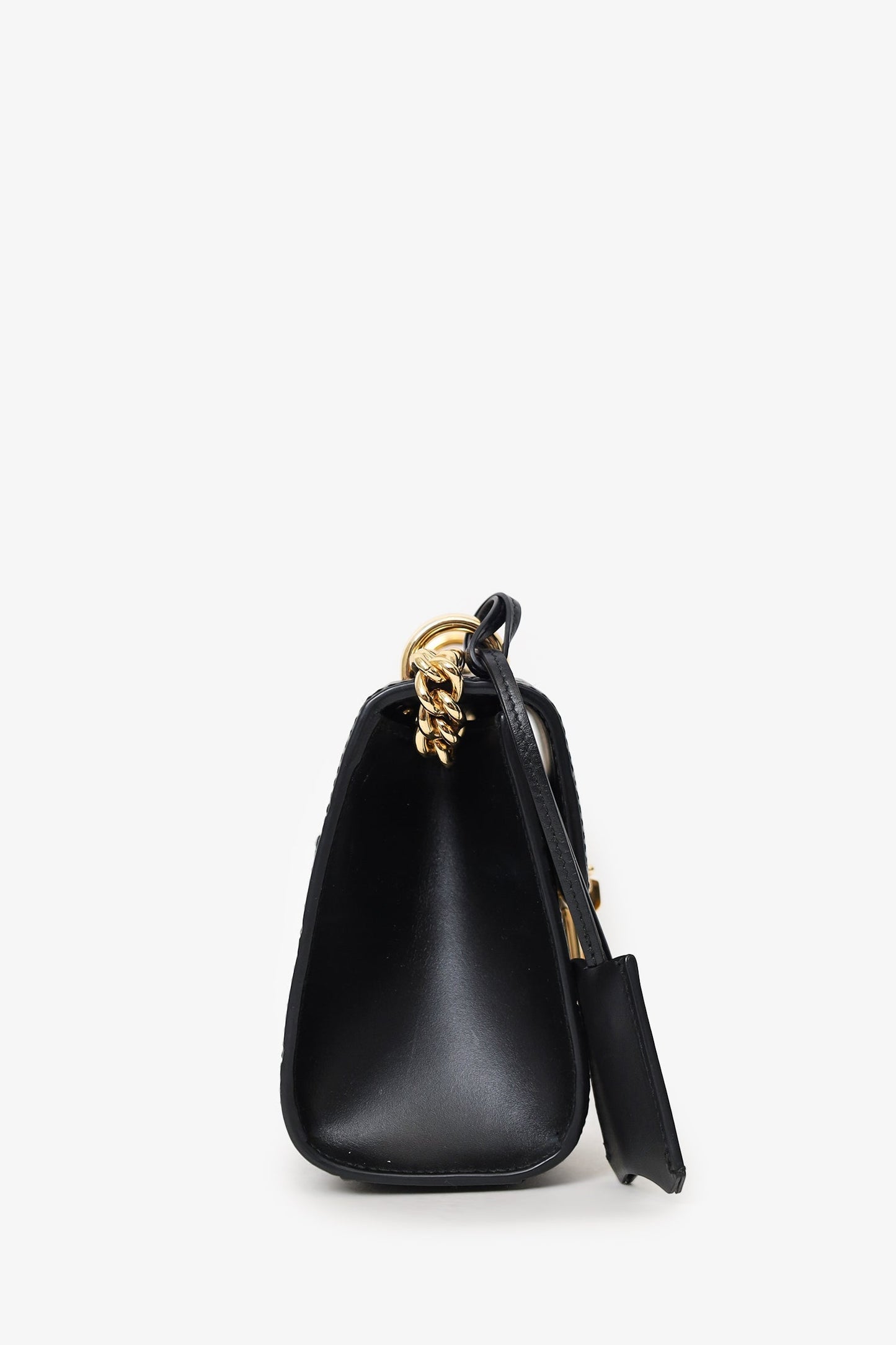 Gucci Black Guccissima Leather Small Padlock Bag