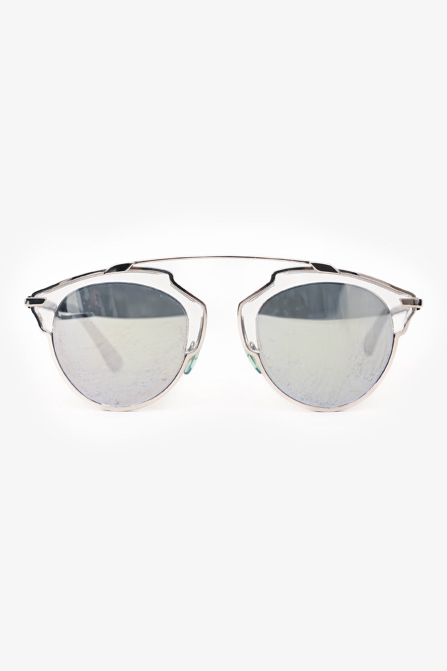 Christian Dior Silver Tone Metal DiorSoReal Sunglasses