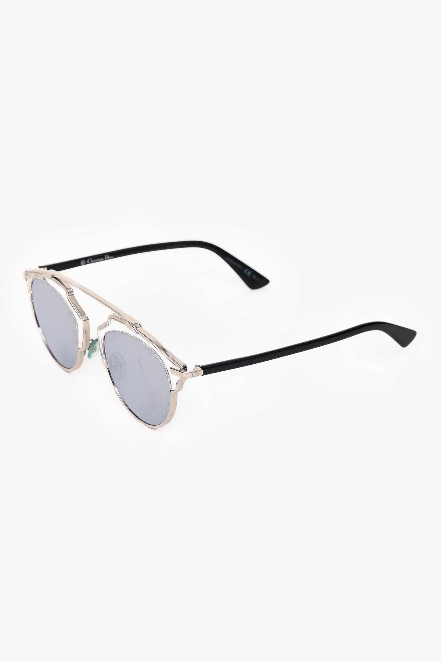 Christian Dior Silver Tone Metal DiorSoReal Sunglasses