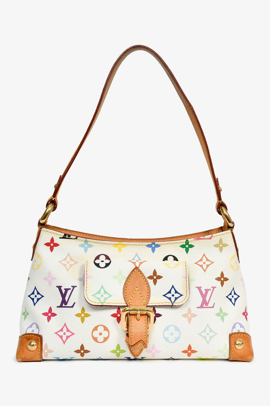 Louis Vuitton 2006 White/Multicolour Monogram 'Eliza' Shoulder Bag