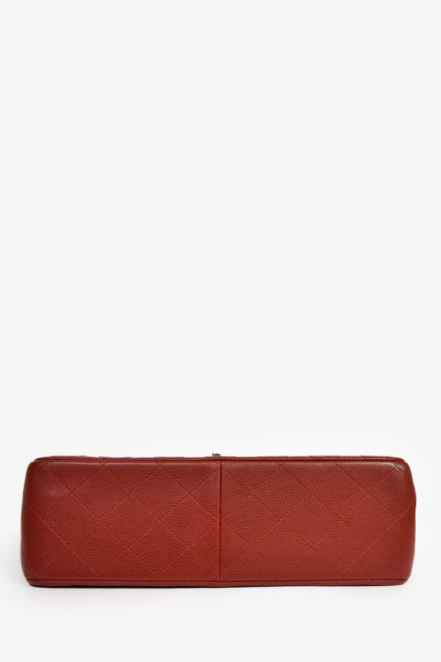 Pre-Loved Chanel™ 2013-14 Burgundy Caviar Leather Medium Classic Double Flap Bag