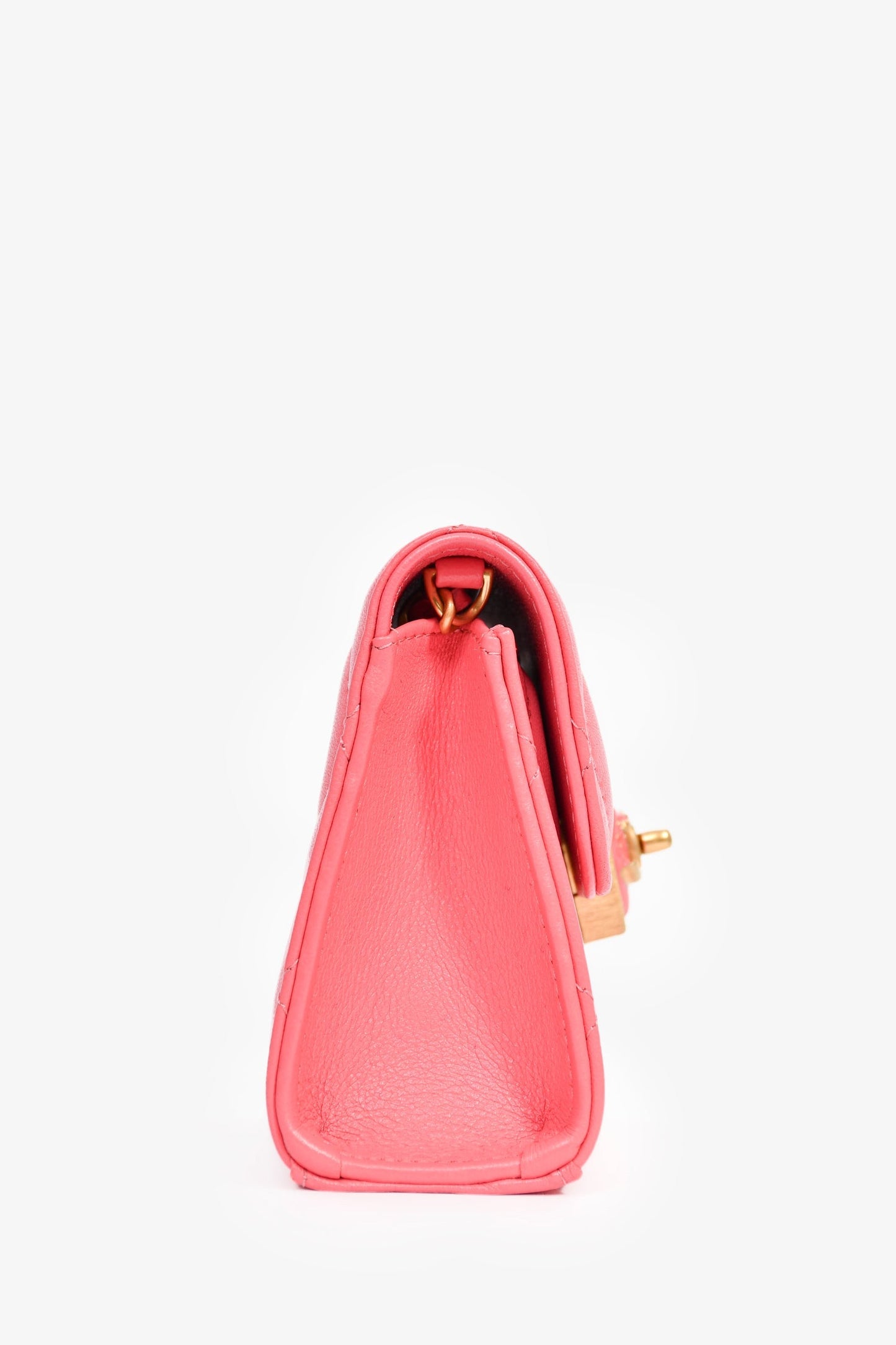 Pre-Loved 2022+ Chanel™ Pink Mini Coco Love Flap Bag