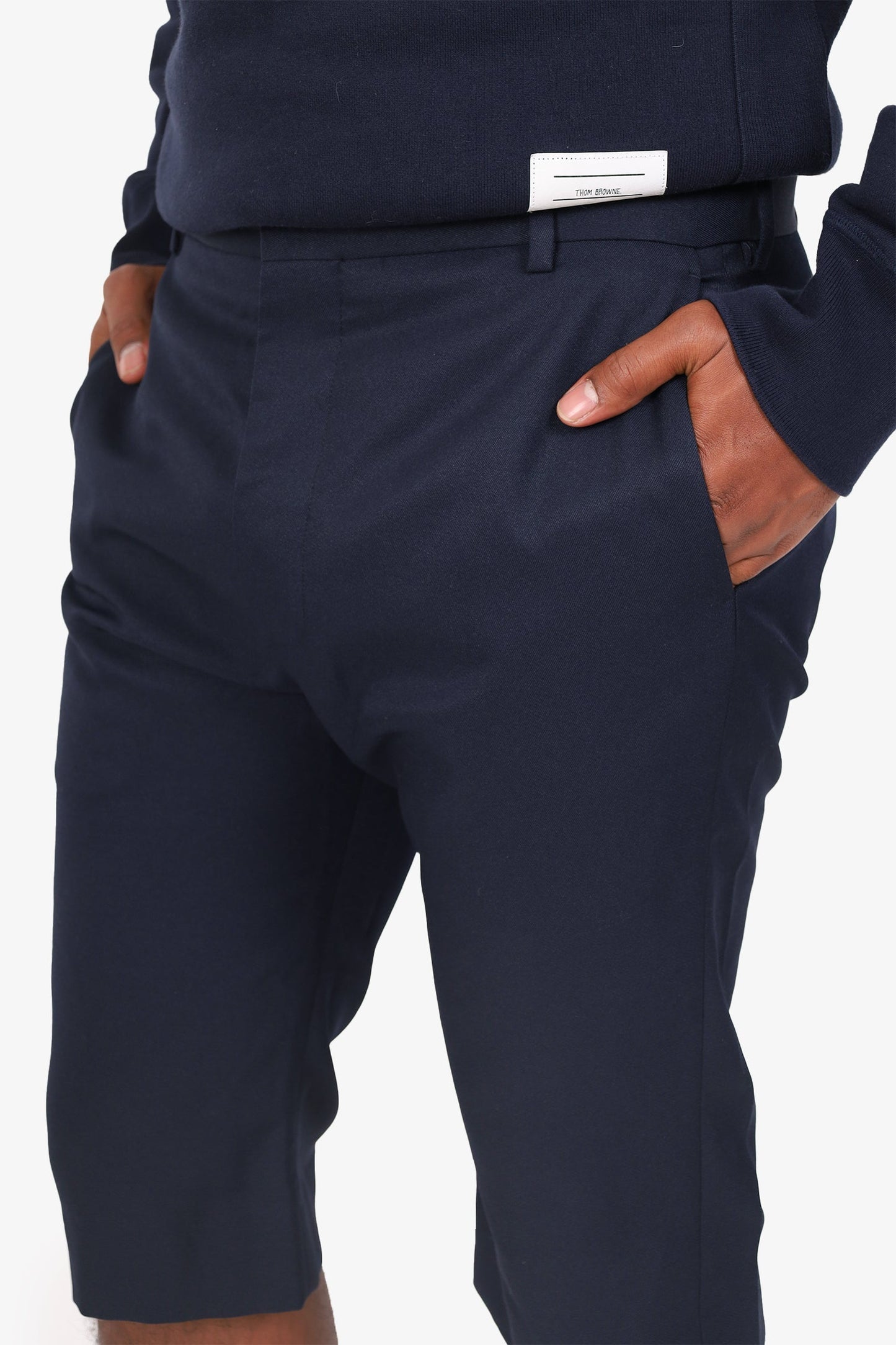 Balenciaga Navy Cropped Tro rs Size 50 Mens