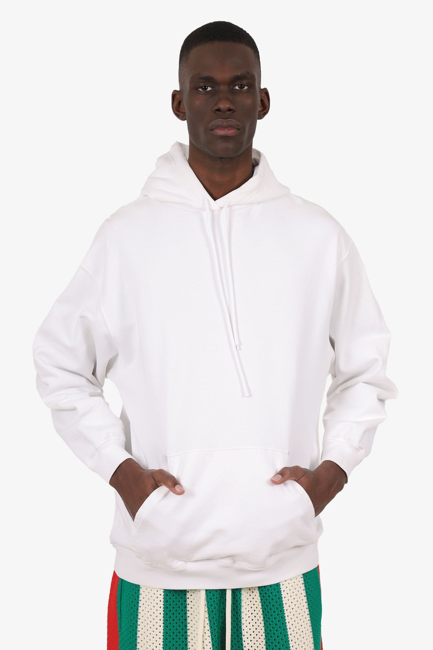 Balenciaga White Logo Hoodie Size S