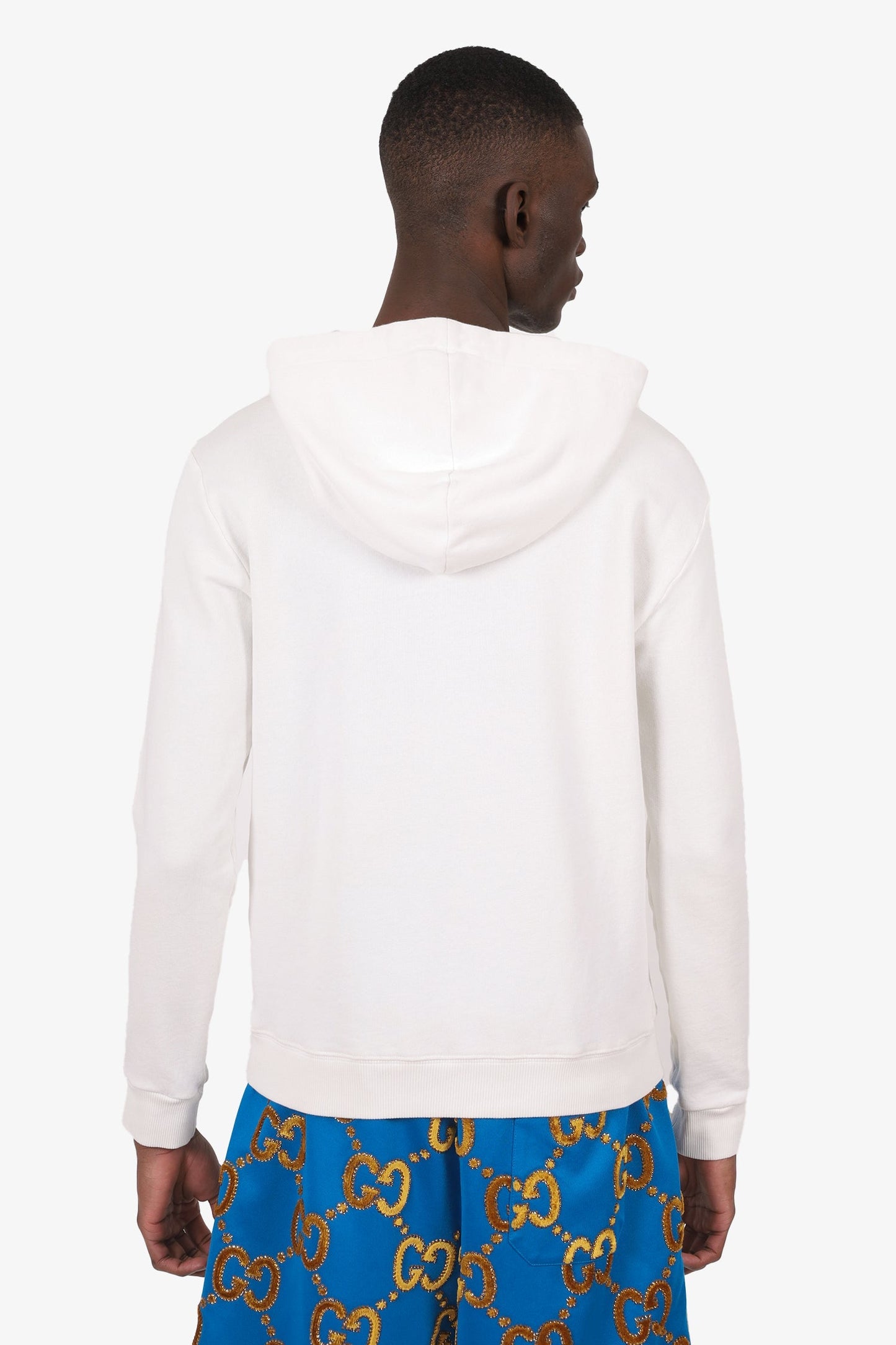 Saint Laurent White Logo Hoodie Size XS
