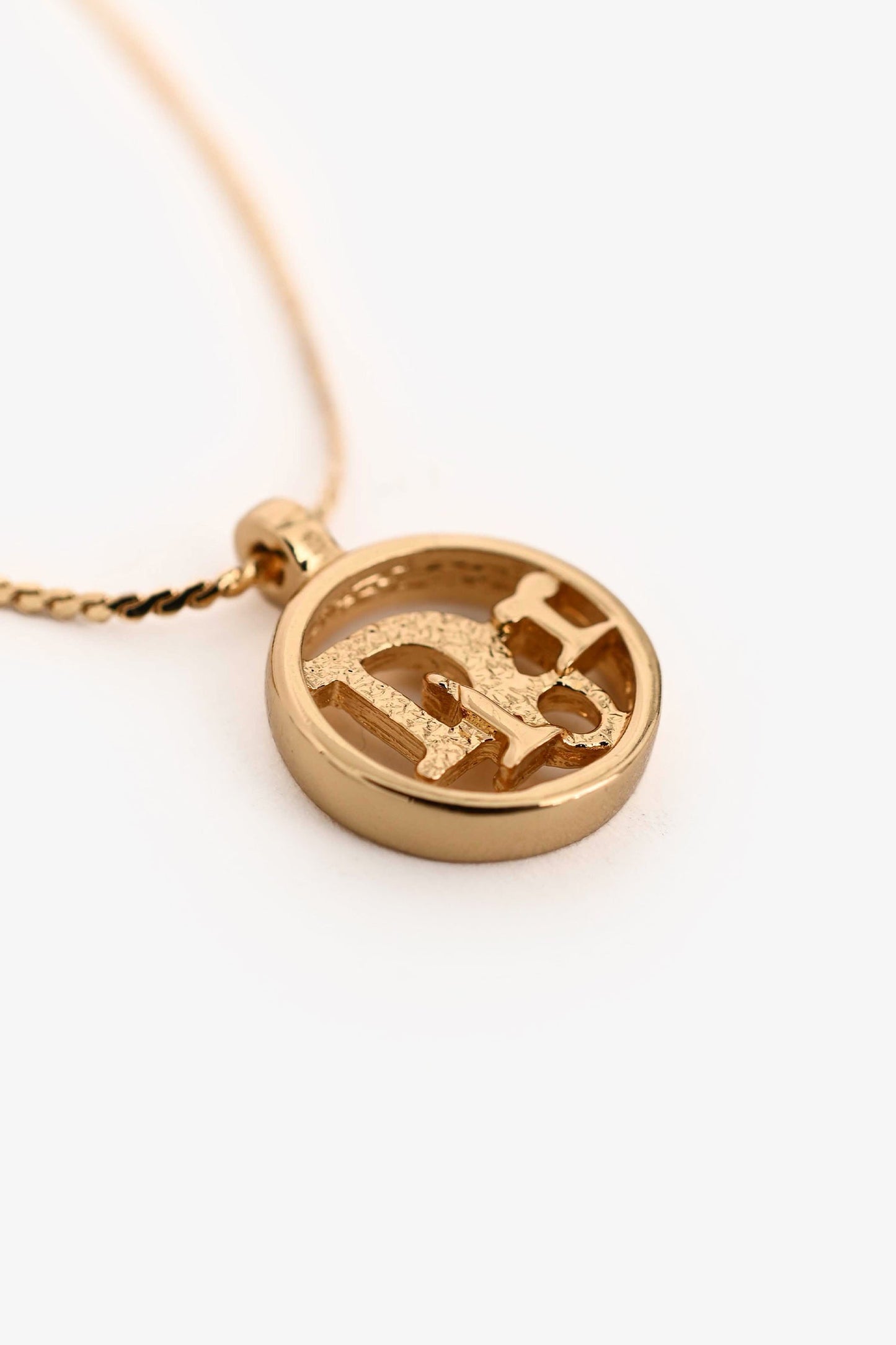 Christian Dior   Gold Tone Metal Logo Bracelet