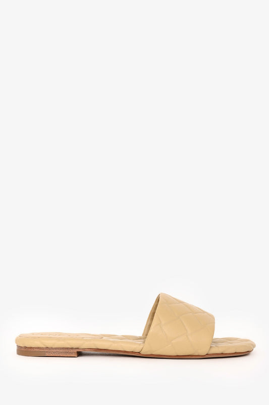 Bottega Veneta Beige Leather Amy Sandals Size 35