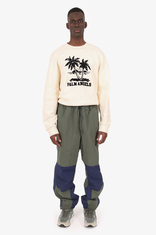 Gucci x The North Face Green/Blue Nylon Pants Size XXXL Mens
