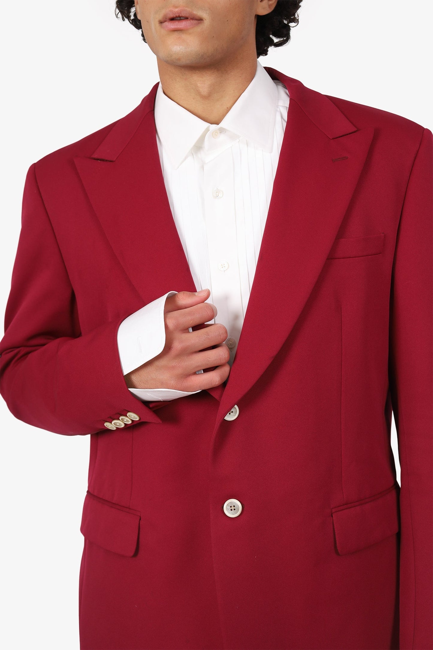 Prada Burgundy Blazer Size 58R Mens