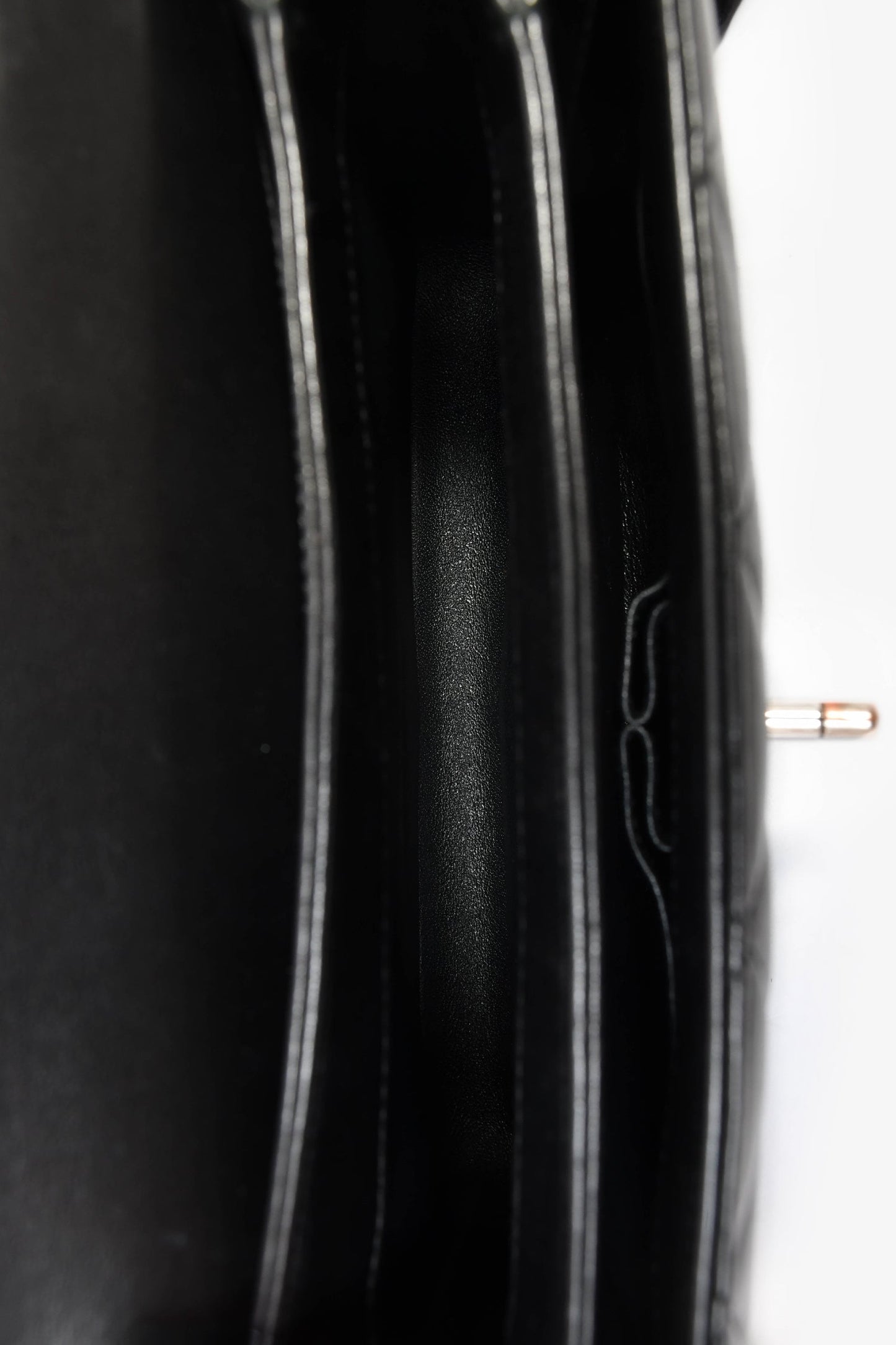 Pre-Loved Chanel™ 2017 Black Lambskin Leather Trendy Top Handle Bag