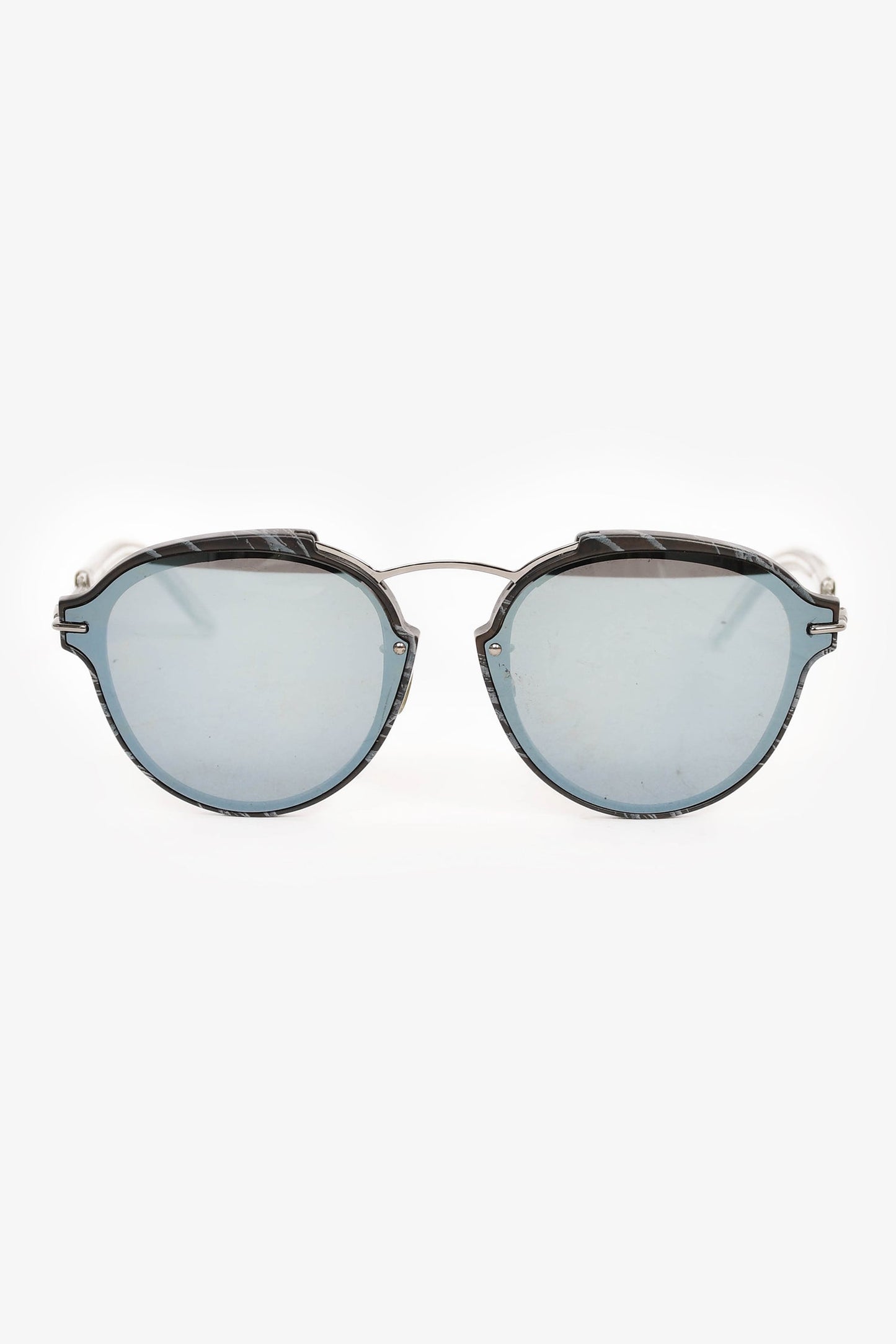 Christian Dior Black/Silver 'DiorEclat' Sunglasses