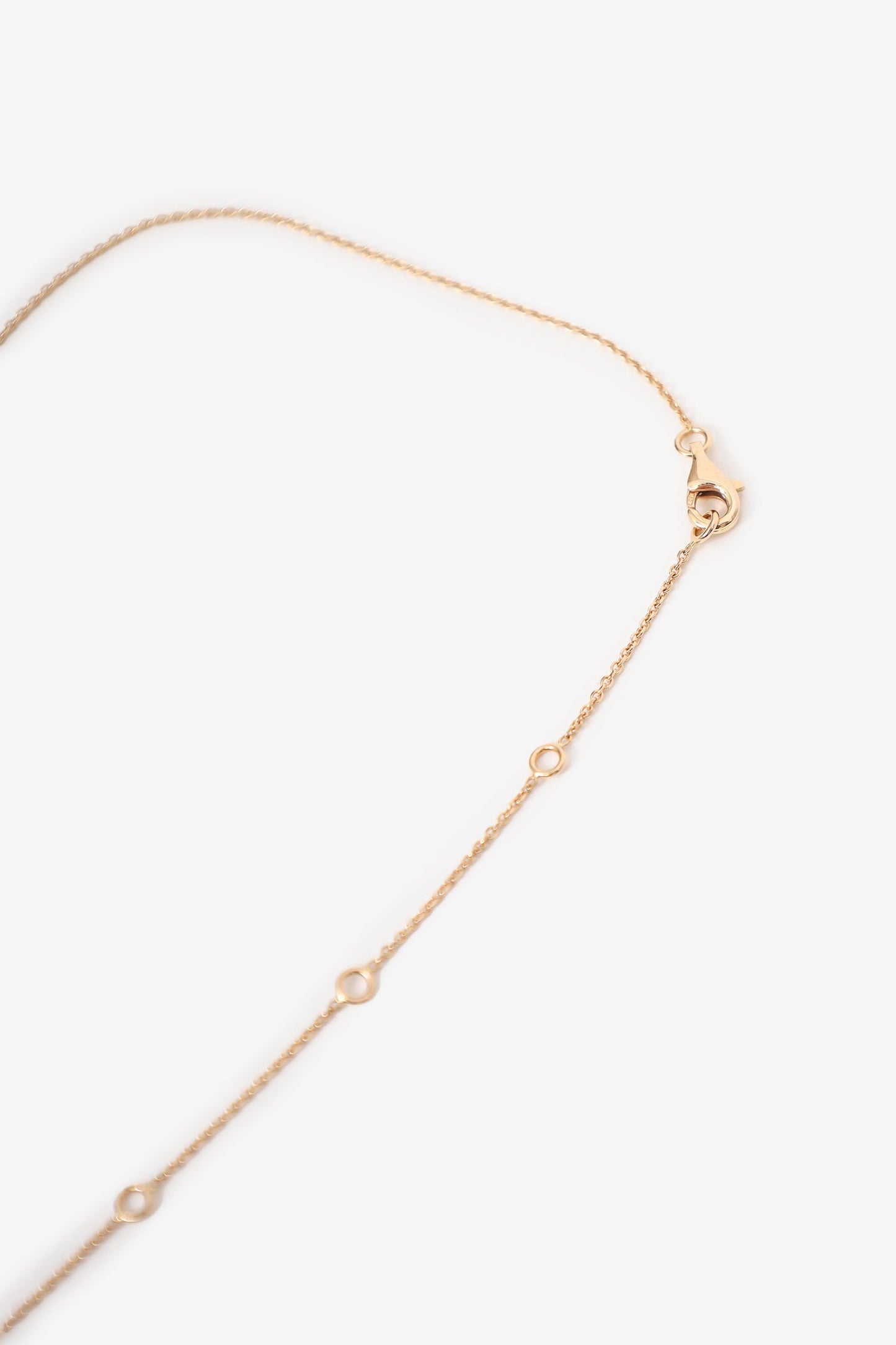Pre-Loved Chanel™ 18K Rose Gold Diamond Extrait de Camélia Necklace