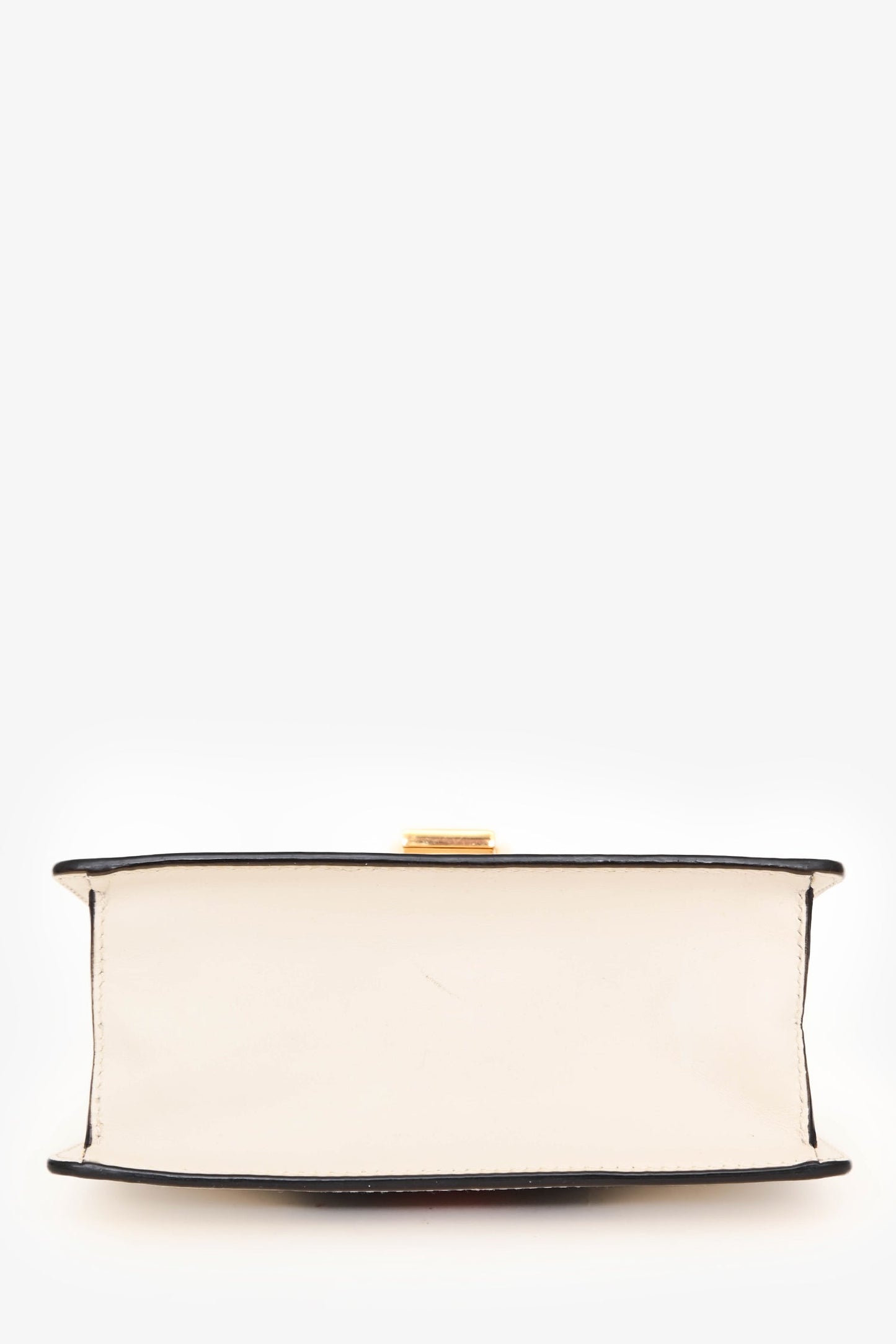 Gucci White Leather Mini Sylvie Top Handle