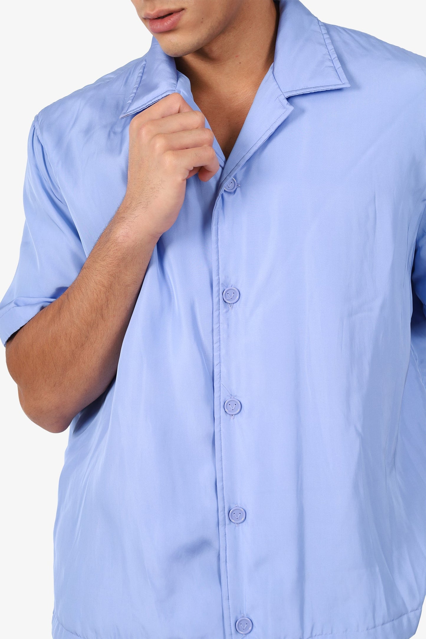 Bottega Veneta Blue Short Sleeve Car Print Shirt Size 52 Mens