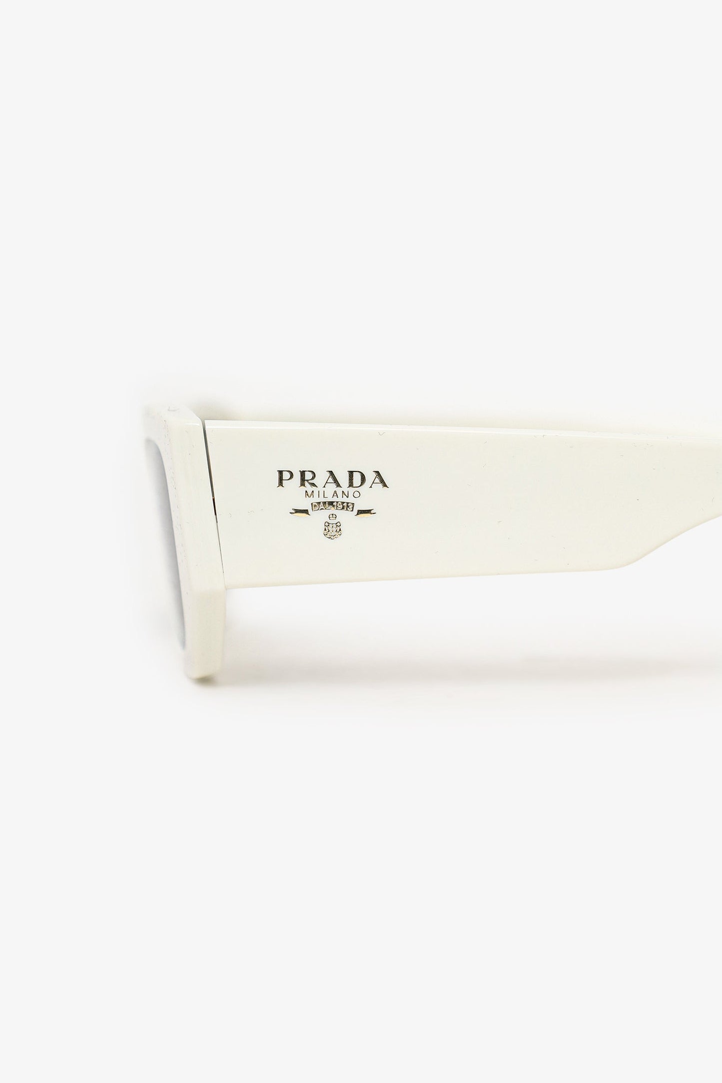 Prada White Frame Symbole Sunglasses