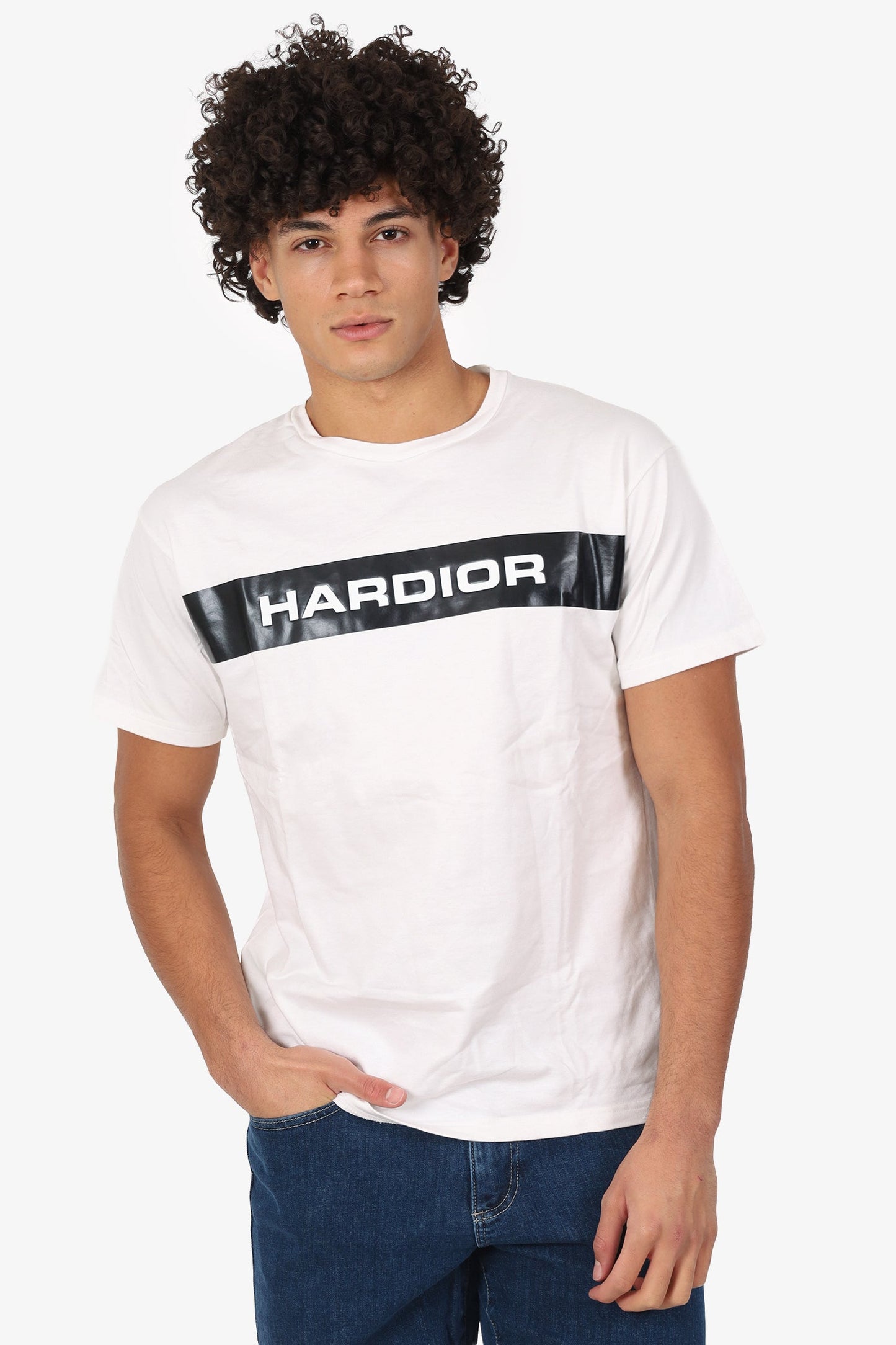 Dior White 'HARDIOR' Short Sleeve T-Shirt Size S