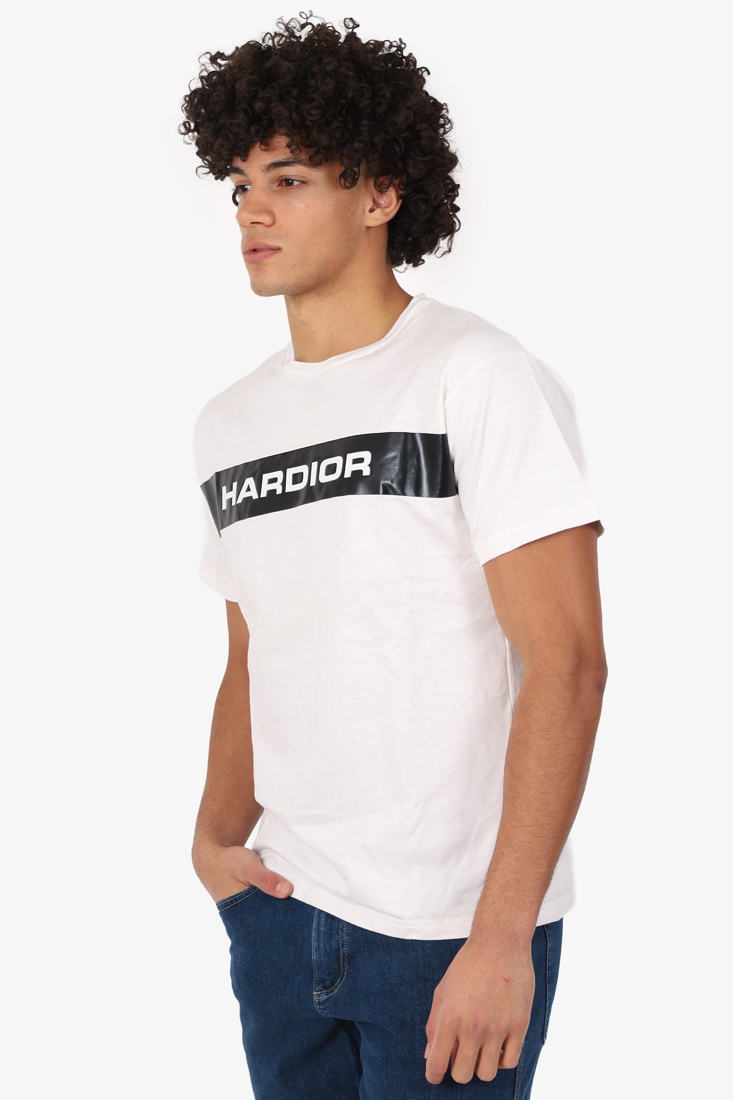 Dior White 'HARDIOR' Short Sleeve T-Shirt Size S