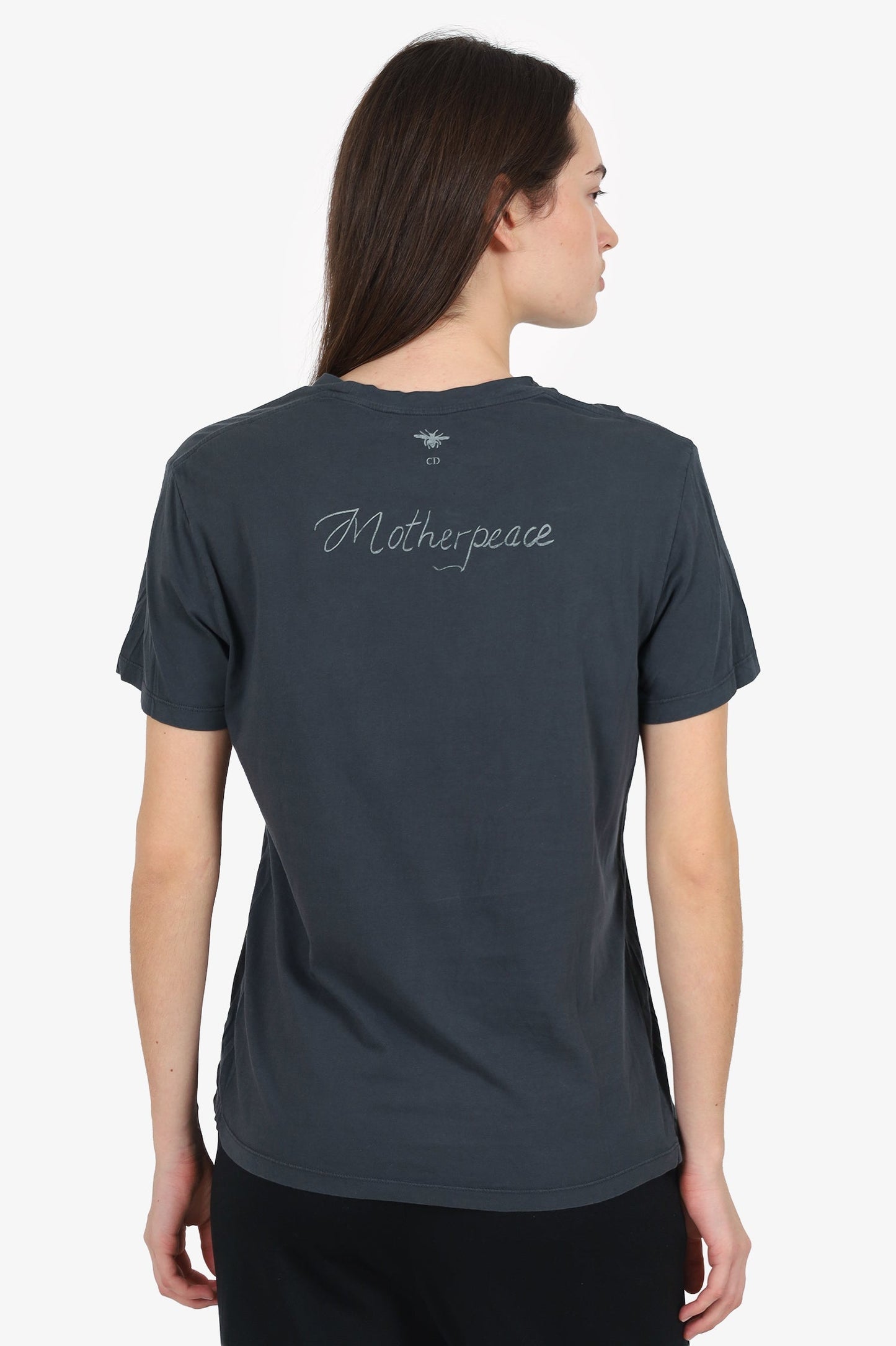 Christian Dior Grey 'X111 Death' Printed T-Shirt Size L