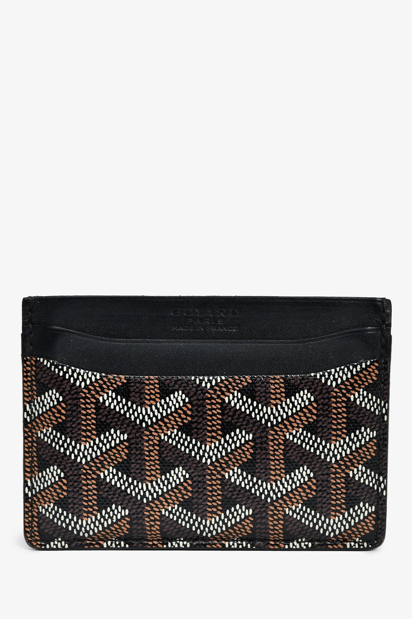 Goyard Black Leather 'Saint-Sulpice' Card Holder