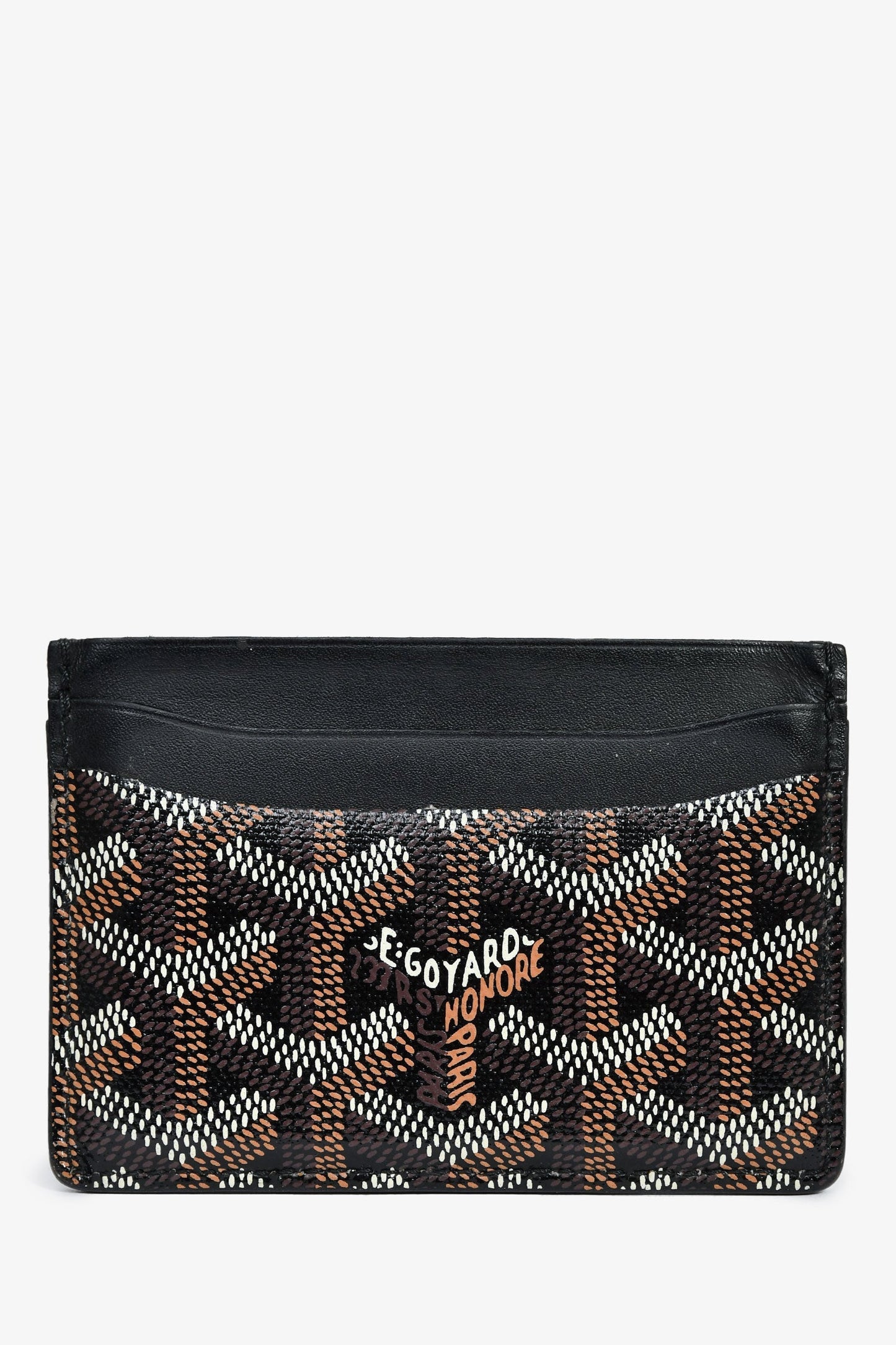 Goyard Black Leather 'Saint-Sulpice' Card Holder