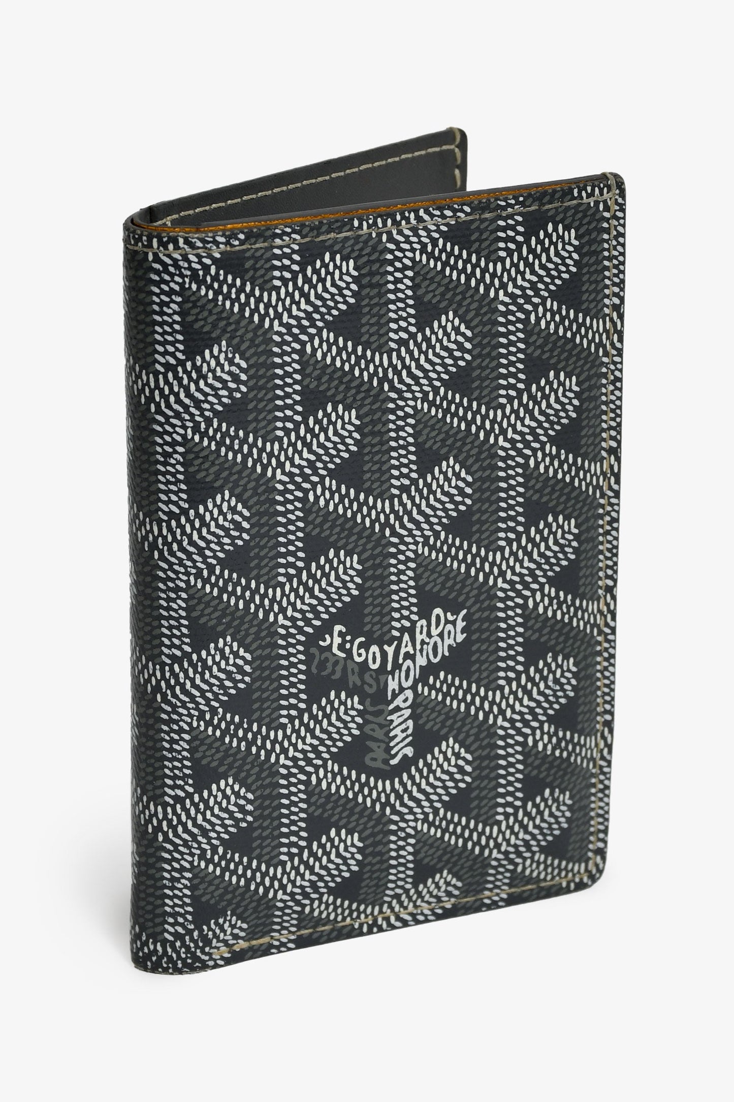 Goyard Grey Goyardine Leather Saint-Marc Card Wallet