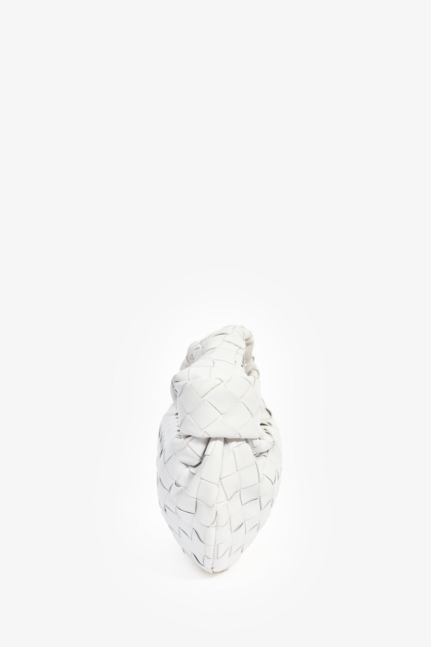 Bottega Veneta White Intrecciato Mini Jodie Bag