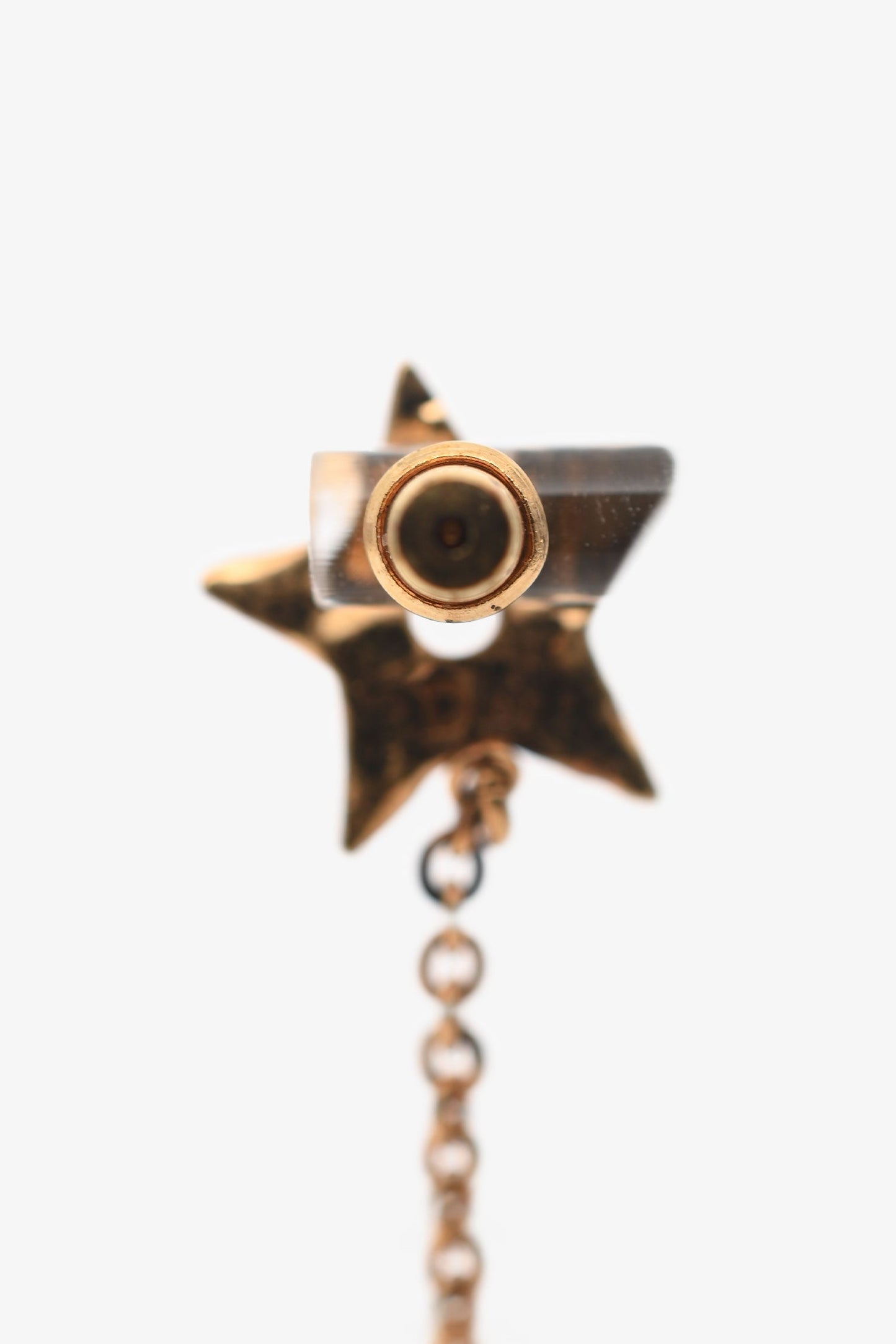Christian Dior Resin Zodiaddict Lion Earrings