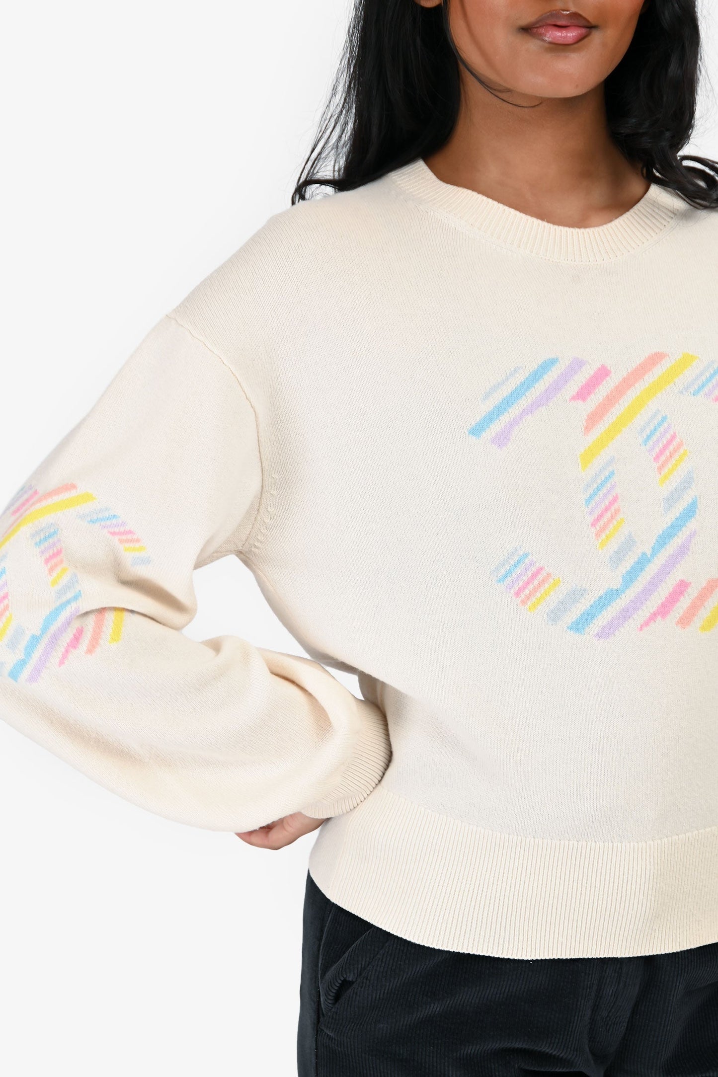 Pre-Loved Chanel™ 2019 Cream Cashmere 'La Pausa' Sweater Size 38