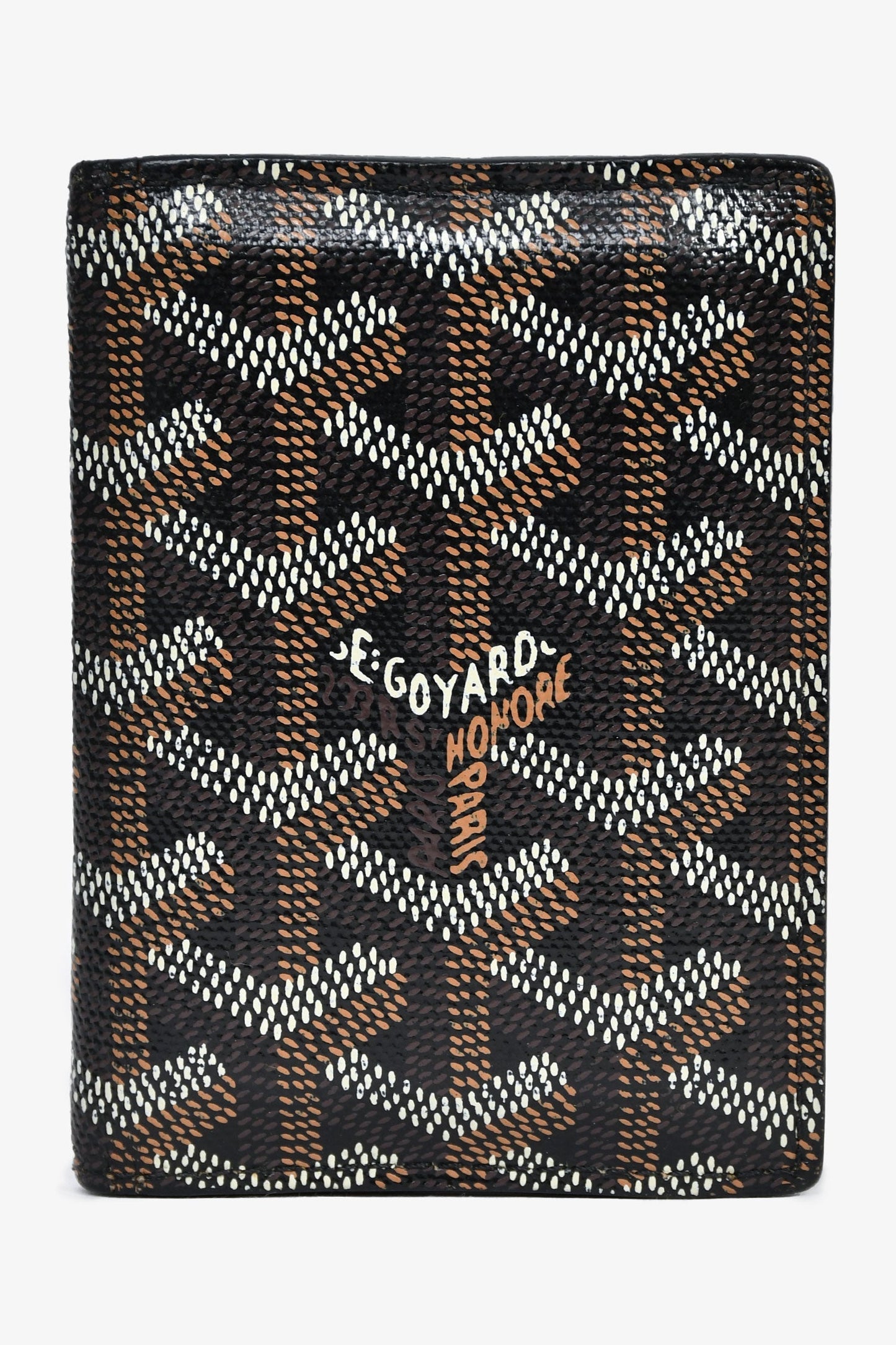 Goyard Black Goyardine Leather Saint-Marc Card Wallet