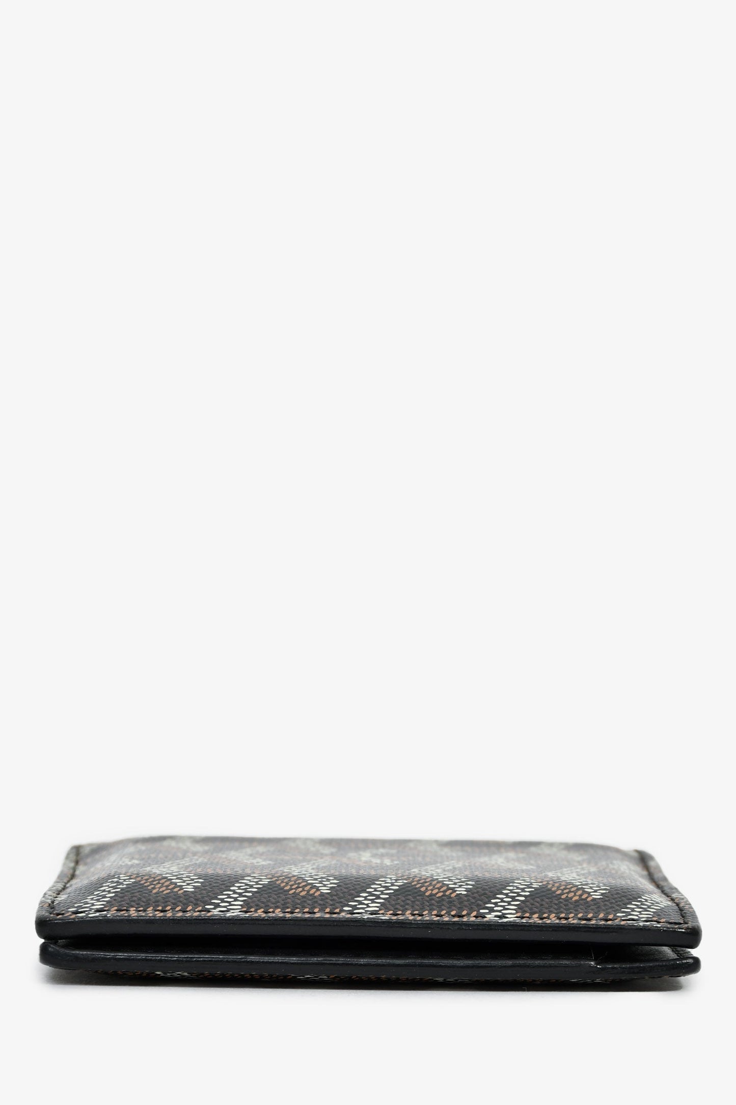 Goyard Black Goyardine Leather Saint-Marc Card Wallet