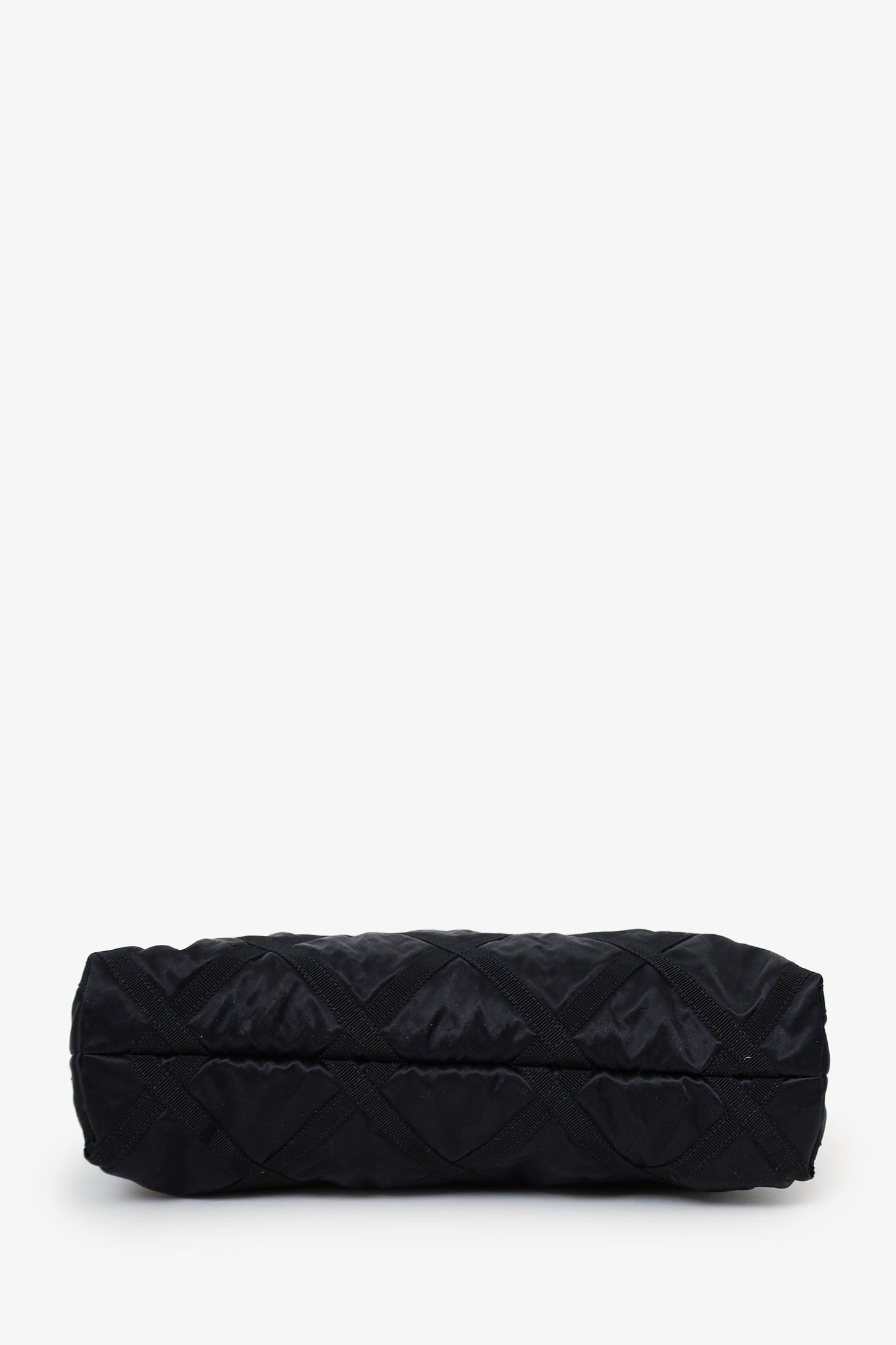 Pre-Loved Chanel™ 2022 Black Nylon Grosgrain Lifestyle Pouch with Foldable Tote Bag