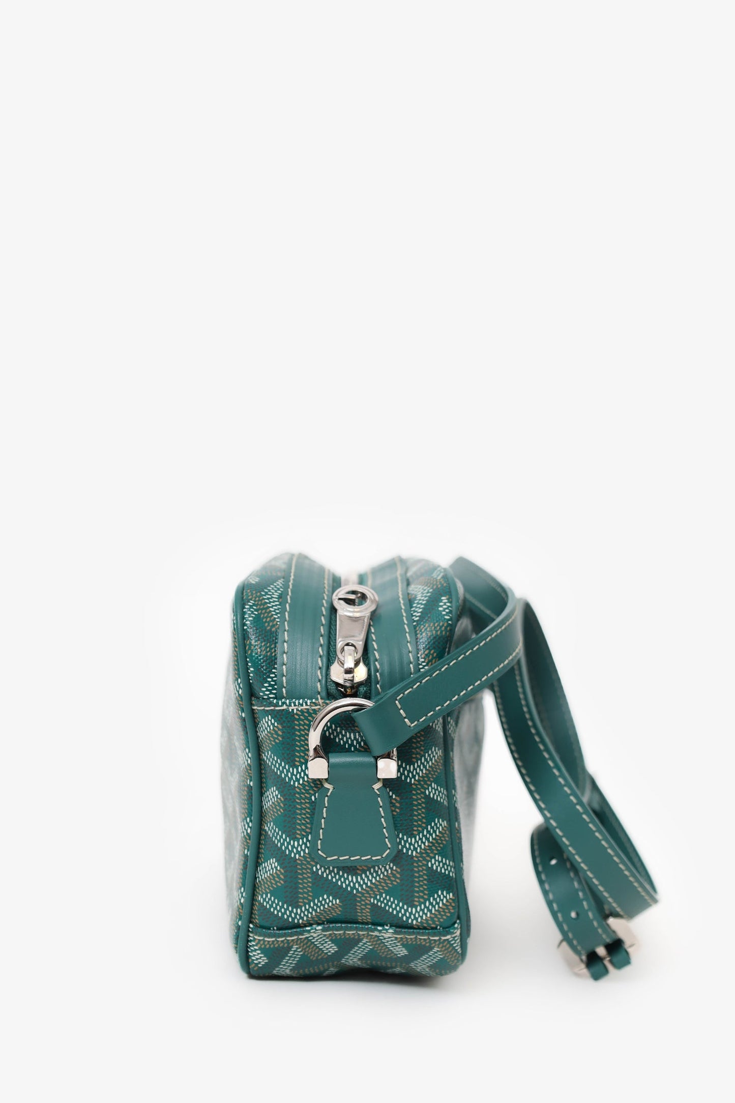 Goyard Green Goyardine Coated Canvas Sac Cap-Vert Crossbody Bag