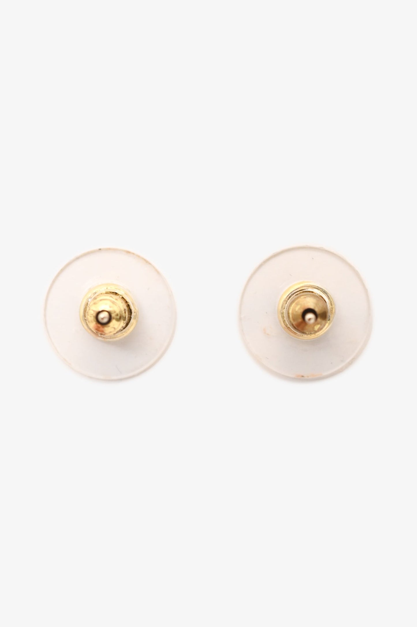 Pre-Loved Chanel™ 2020 Gold Tone Faux Pearl CC Ear Pendants