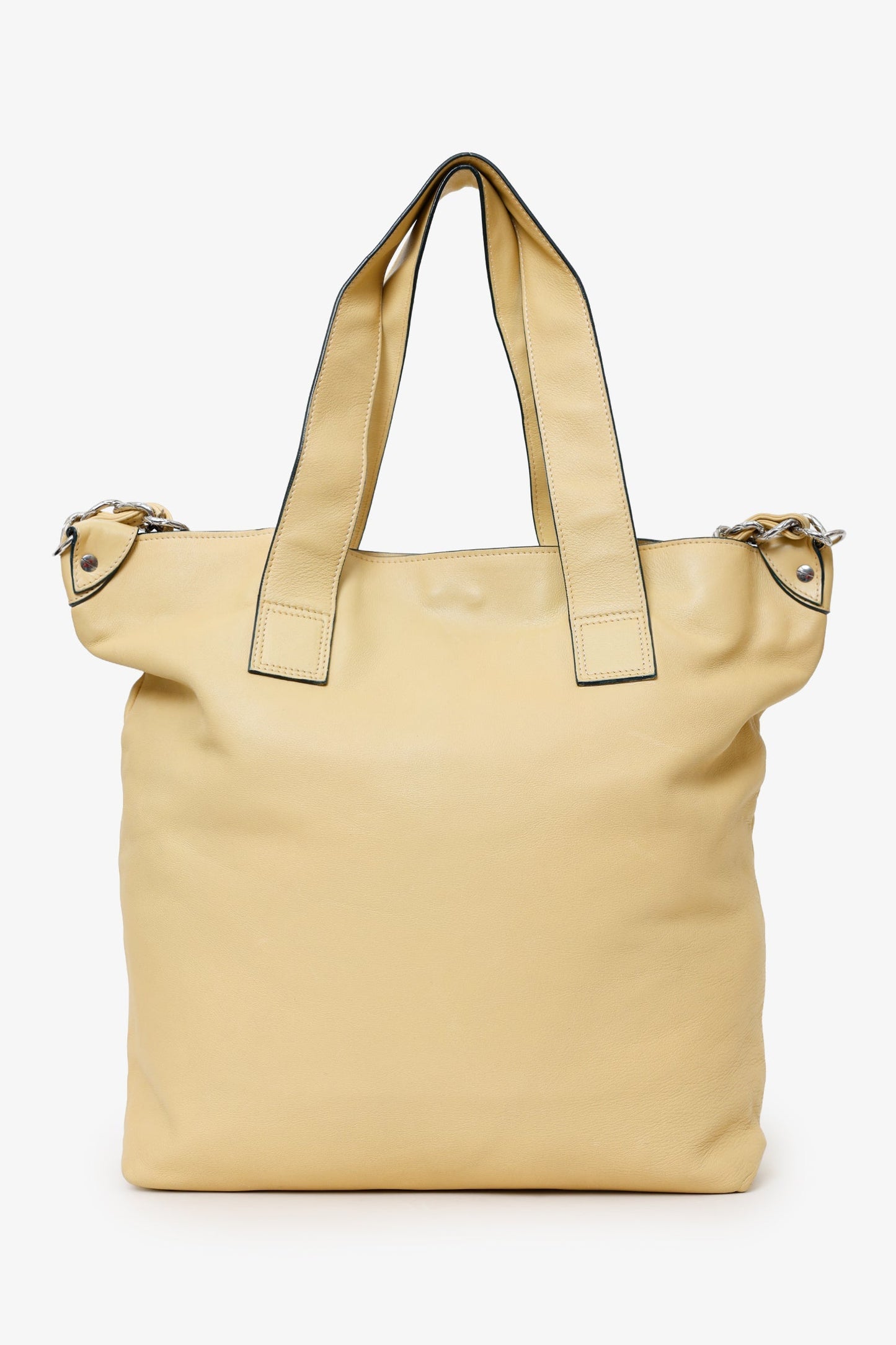 Pre-Loved Chanel™ Beige Lambskin Large Edgy Tote Bag