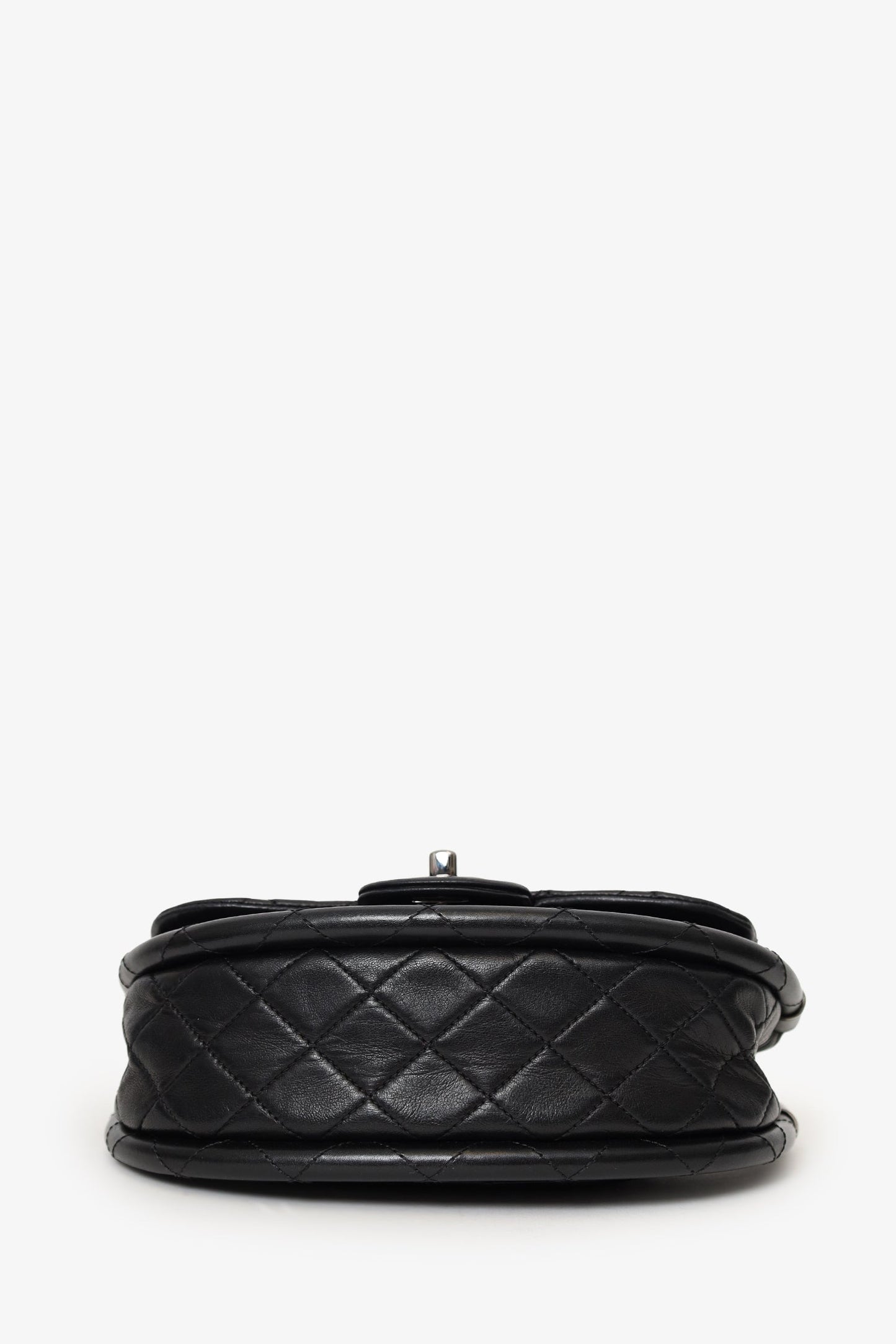 Pre-Loved Chanel™ Black Lambskin Hula Hoop 20 Handbag