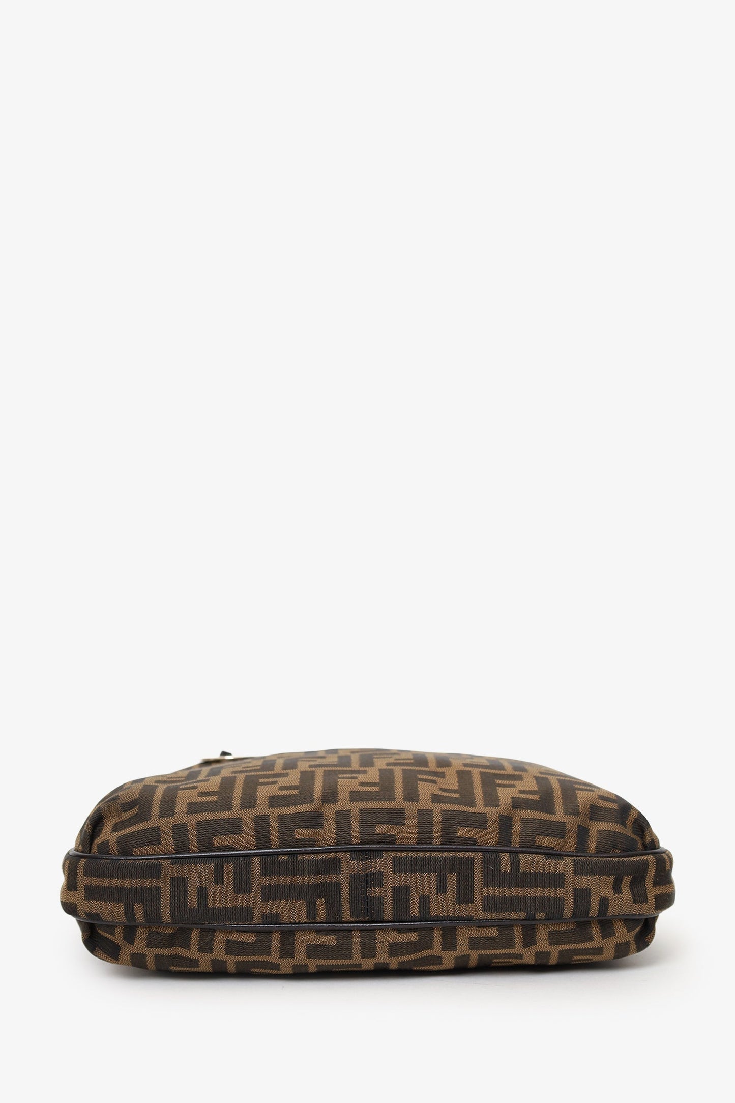 Fendi   Brown Zucca Canvas Crossbody Bag
