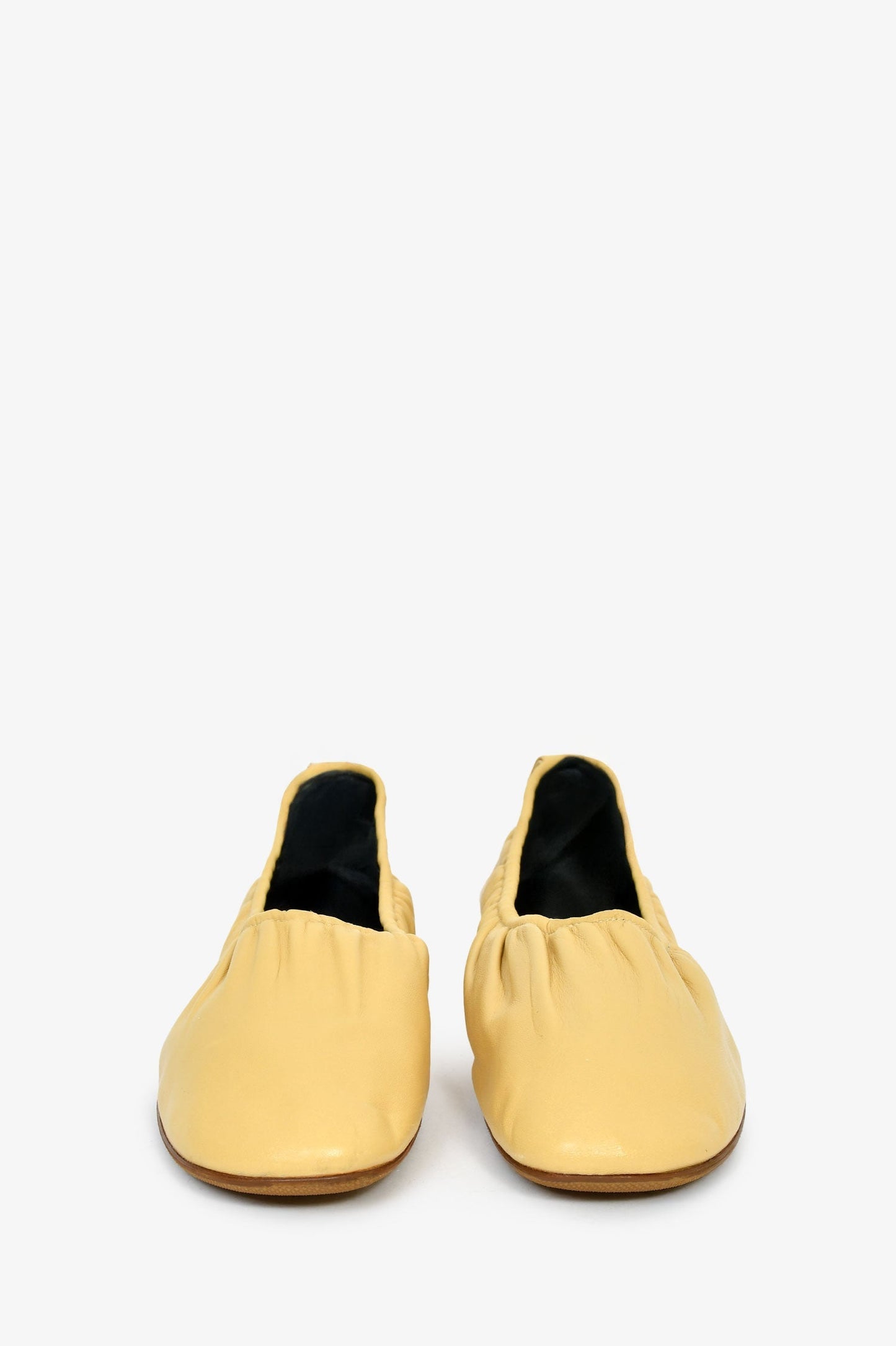 Celine by Phoebe Philo Yellow 'Ballerina' Flats Size 38