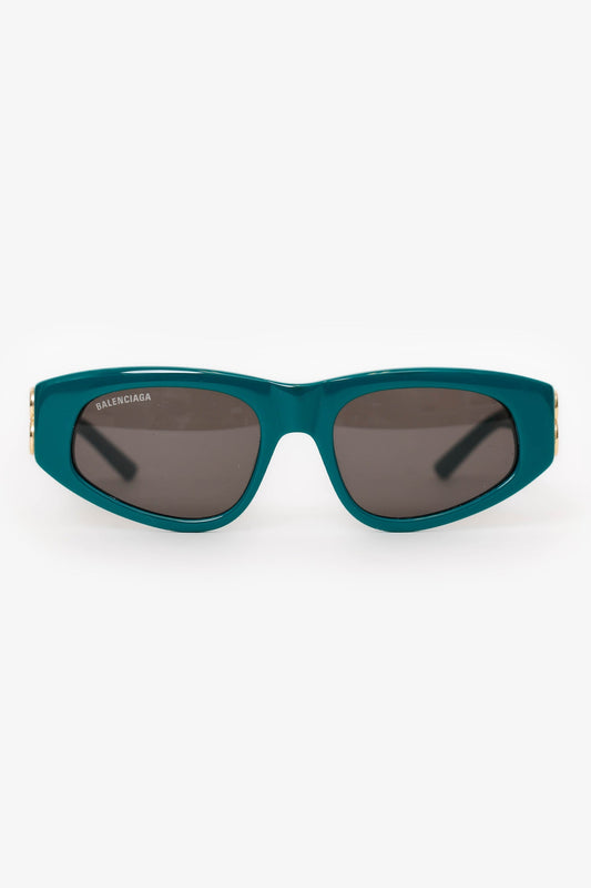 Balenciaga Green Frame BB Sunglasses