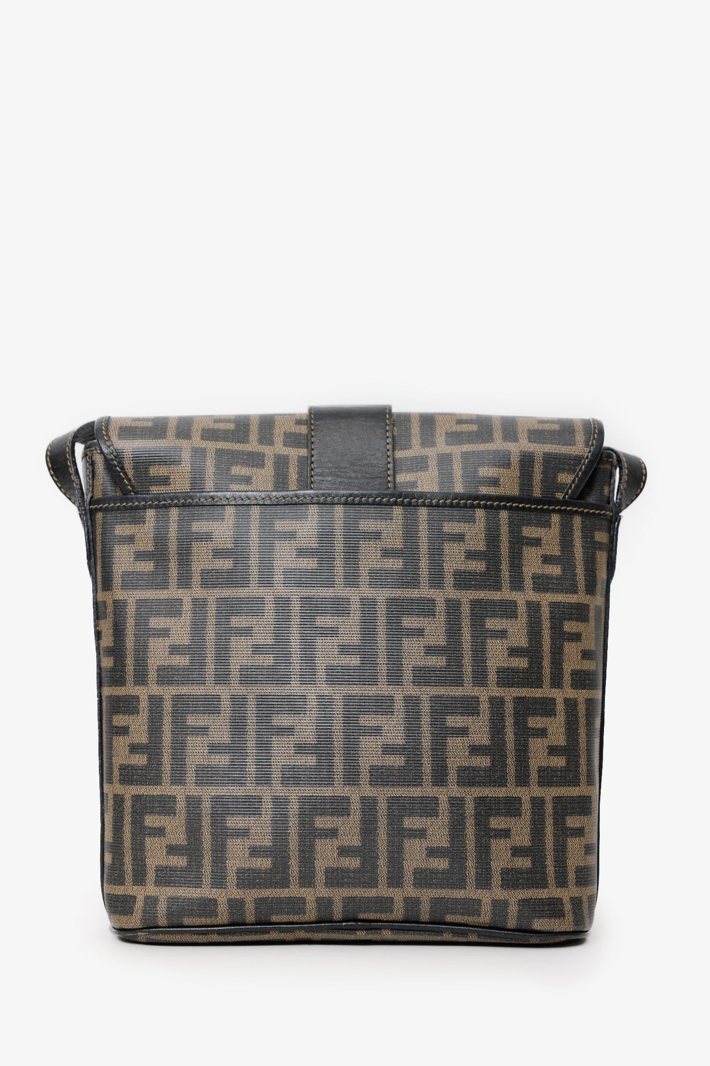 Fendi   FF Coated Canvas Crossbody Bag