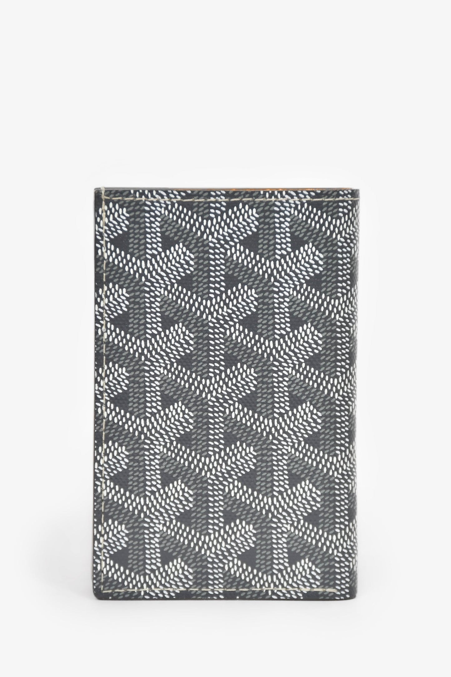 Goyard Grey Goyardine Leather 'Saint-Pierre' Card Wallet