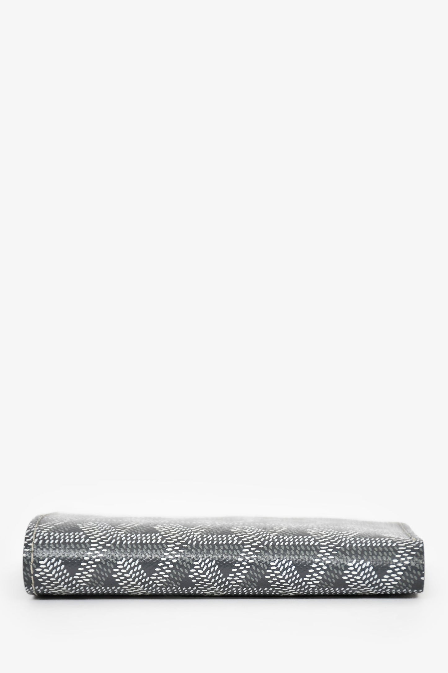 Goyard Grey Goyardine Leather 'Saint-Pierre' Card Wallet