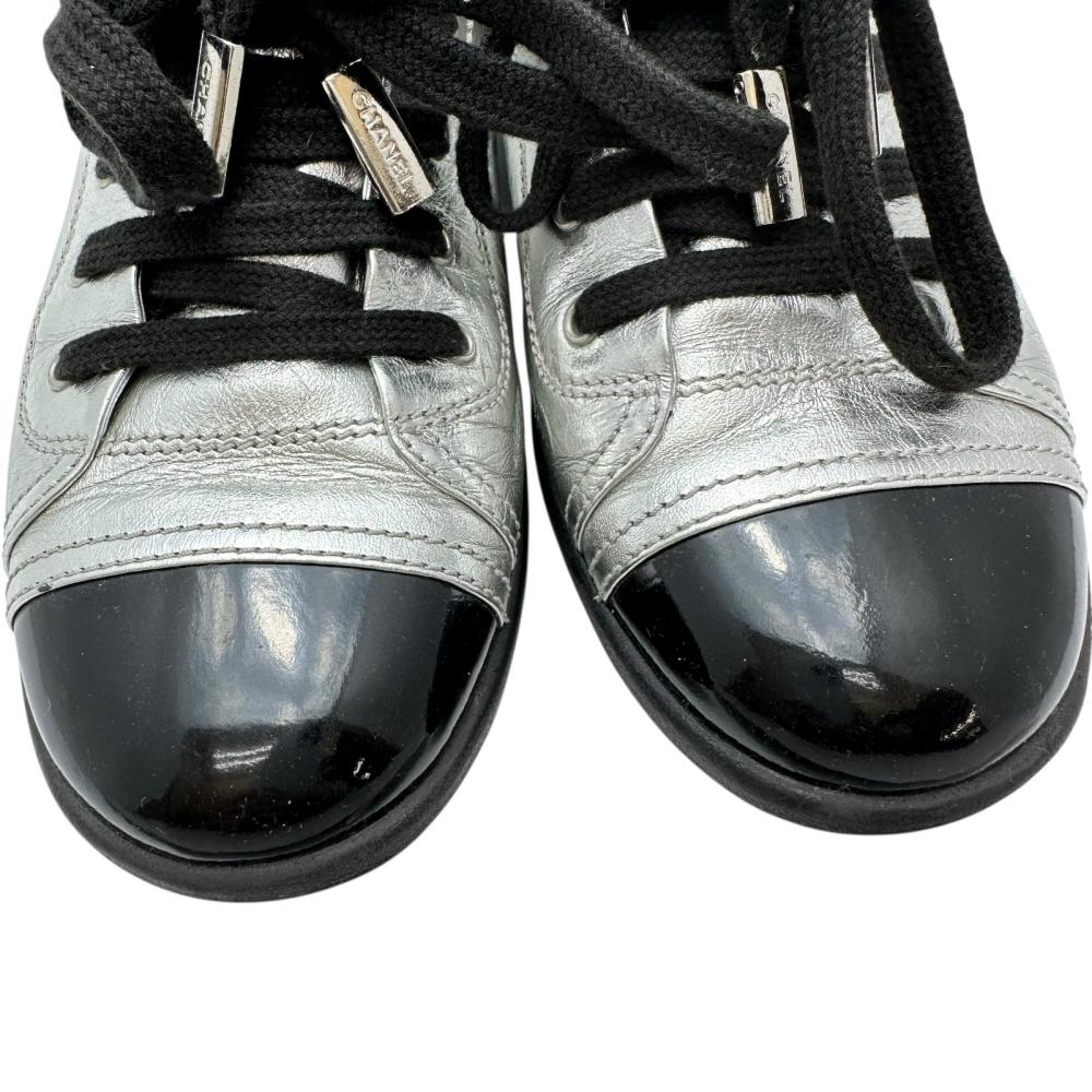 Chanel Coco Mark Leather Sneakers