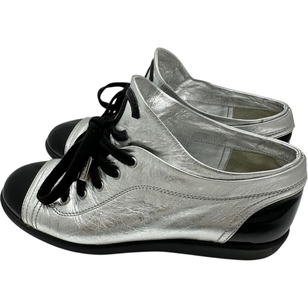 Chanel Coco Mark Leather Sneakers